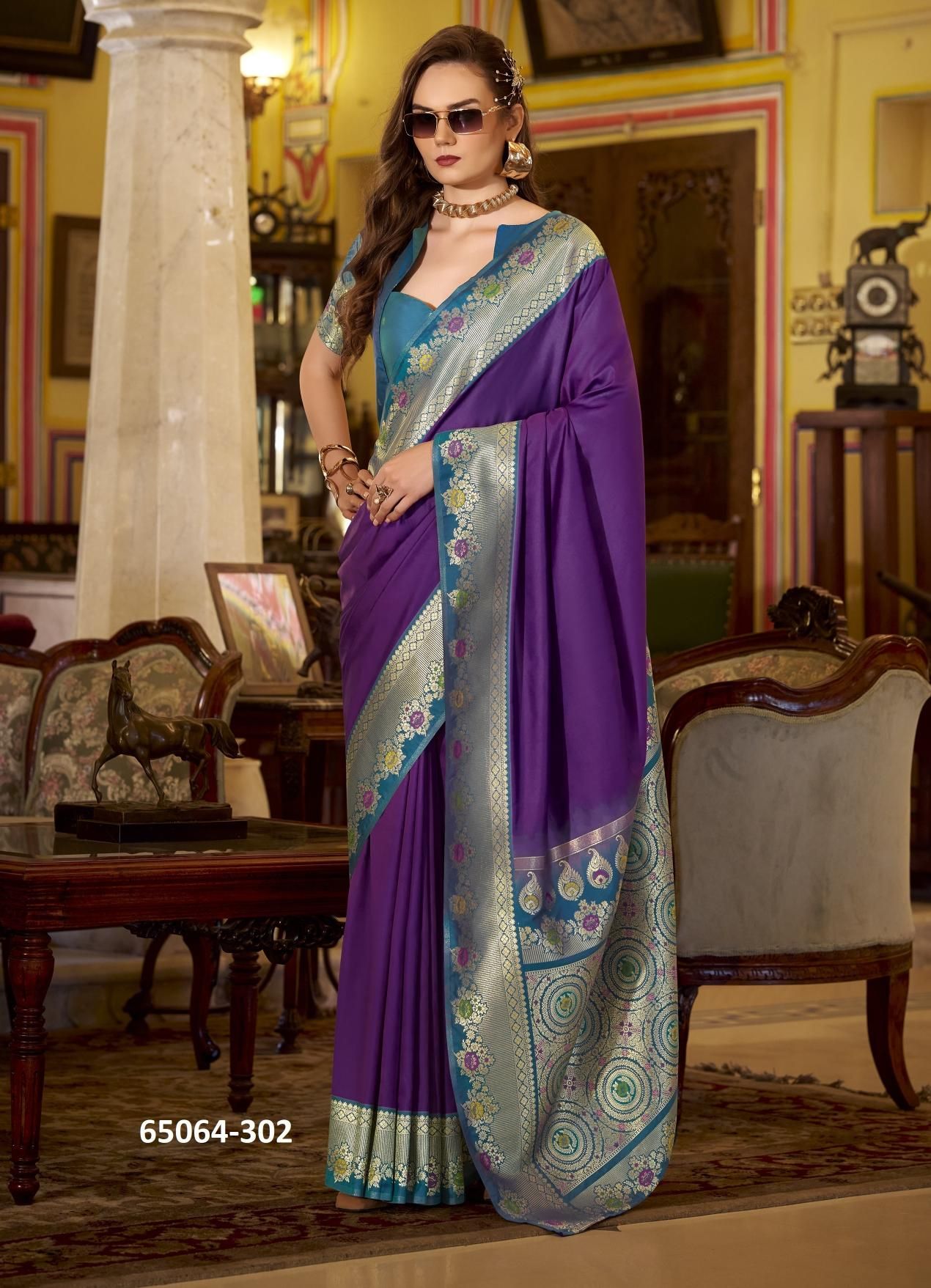 SABARMATI SILK - Catalog # 65064 (Set of 8 Sarees) SABARMATI SILK - Catalog # 65064 (Set of 8 Sarees)