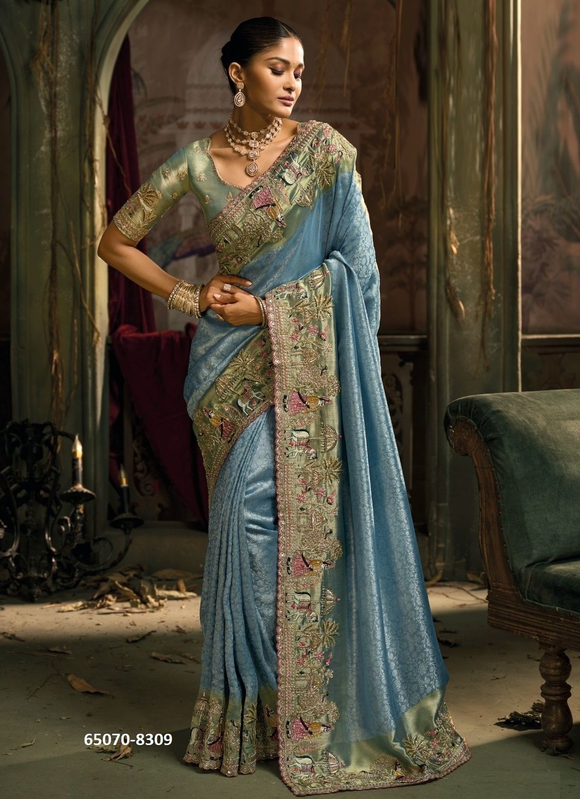SERIES 8301 - Catalog # 65070 (Set of 8 Sarees)