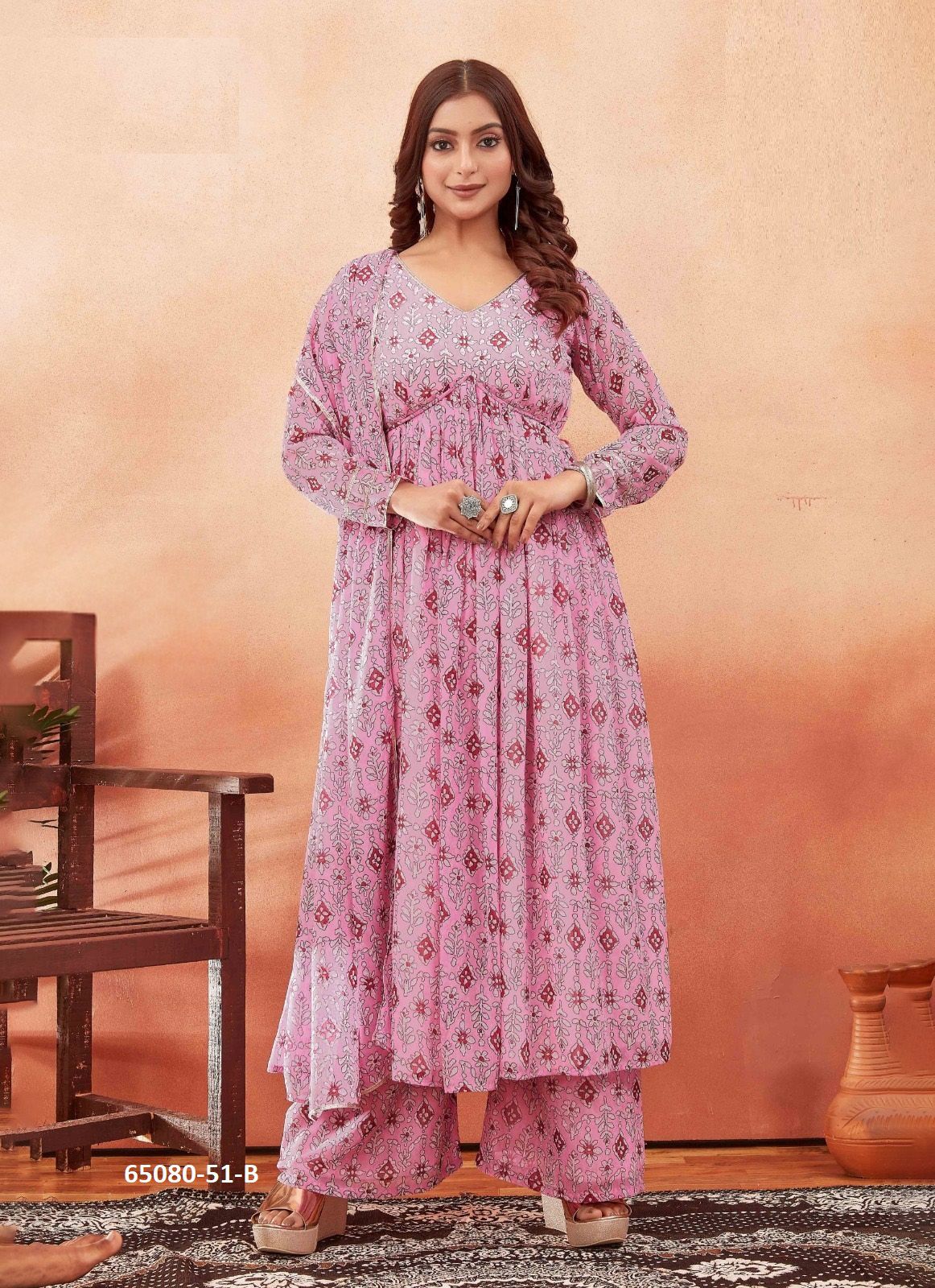 AMRITAAYI - Catalog # 65080 (Set of 3 Readymade Salwar Suits)