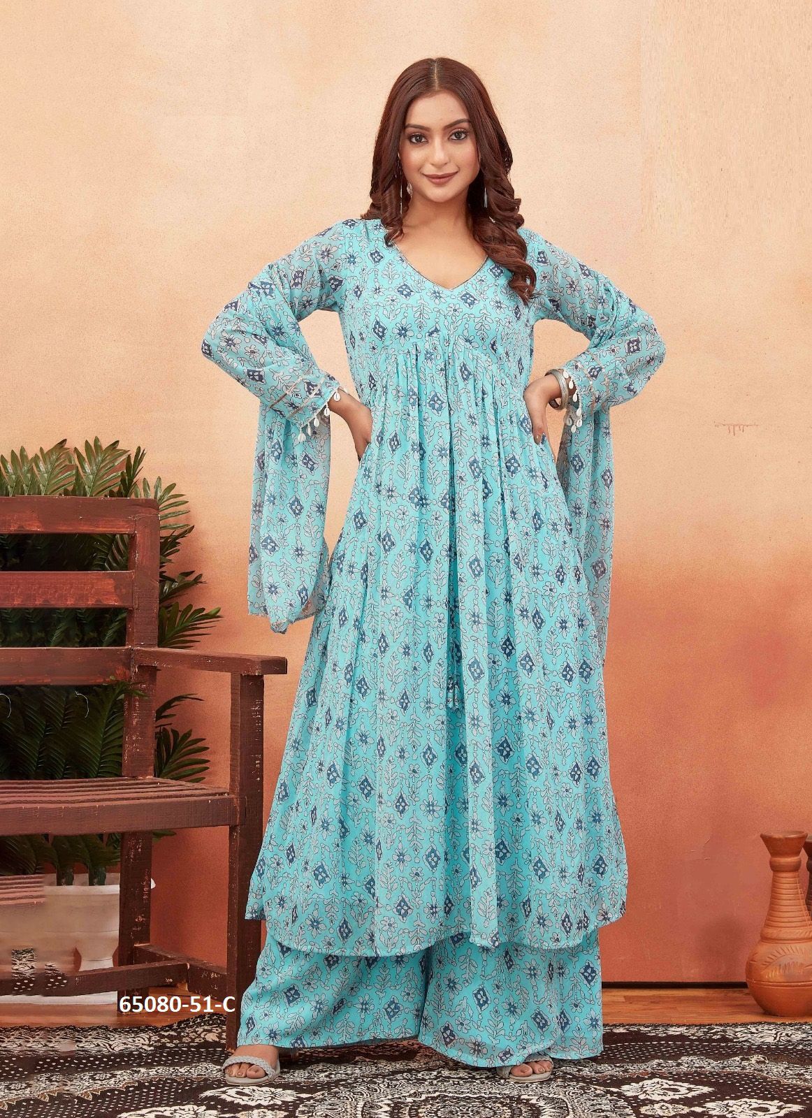 AMRITAAYI - Catalog # 65080 (Set of 3 Readymade Salwar Suits)