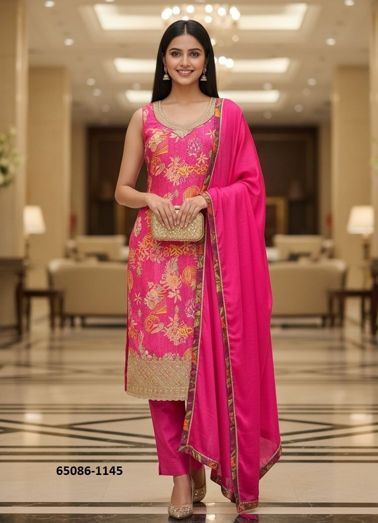 SERIES 1145 - Catalog # 65086 (Set of 4 Semi-Stitched / Un-Stitched Suits) SERIES 1145 - Catalog # 65086 (Set of 4 Semi-Stitched / Un-Stitched Suits)