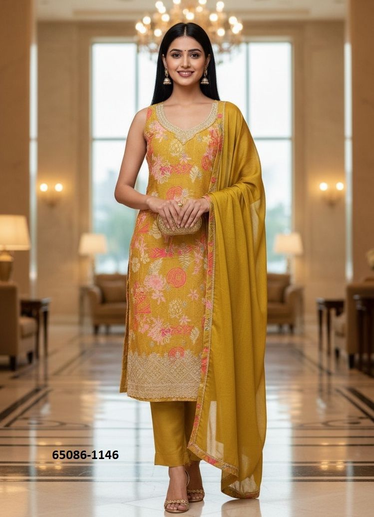 SERIES 1145 - Catalog # 65086 (Set of 4 Semi-Stitched / Un-Stitched Suits) SERIES 1145 - Catalog # 65086 (Set of 4 Semi-Stitched / Un-Stitched Suits)