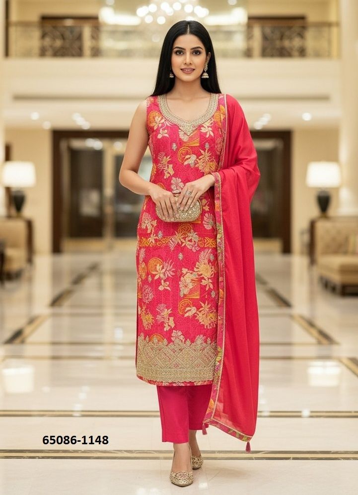 SERIES 1145 - Catalog # 65086 (Set of 4 Semi-Stitched / Un-Stitched Suits) SERIES 1145 - Catalog # 65086 (Set of 4 Semi-Stitched / Un-Stitched Suits)
