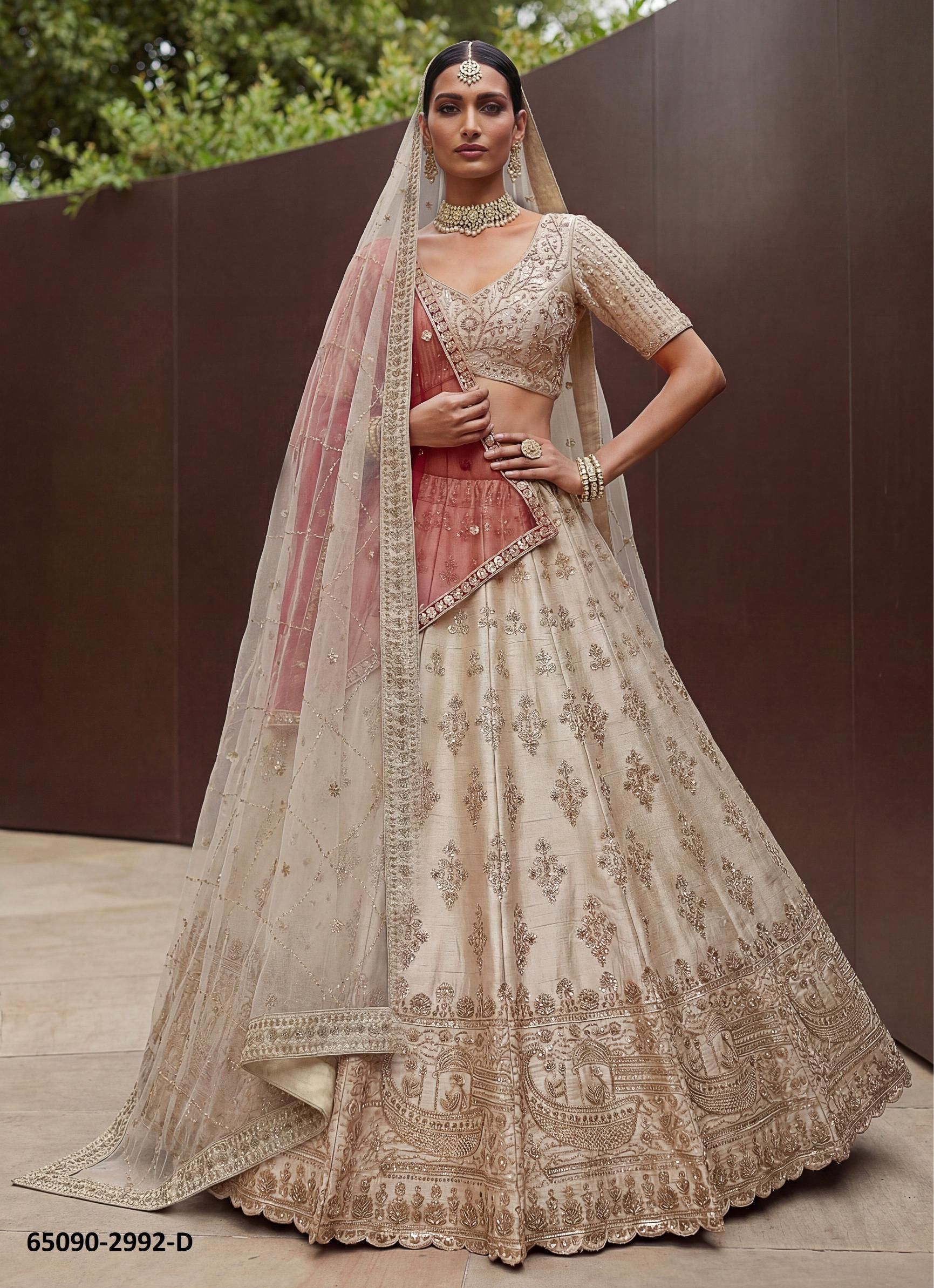 SERIES 2992 - Catalog # 65090 (Set of 5 Semi-Stitched Lehengas) SERIES 2992 - Catalog # 65090 (Set of 5 Semi-Stitched Lehengas)