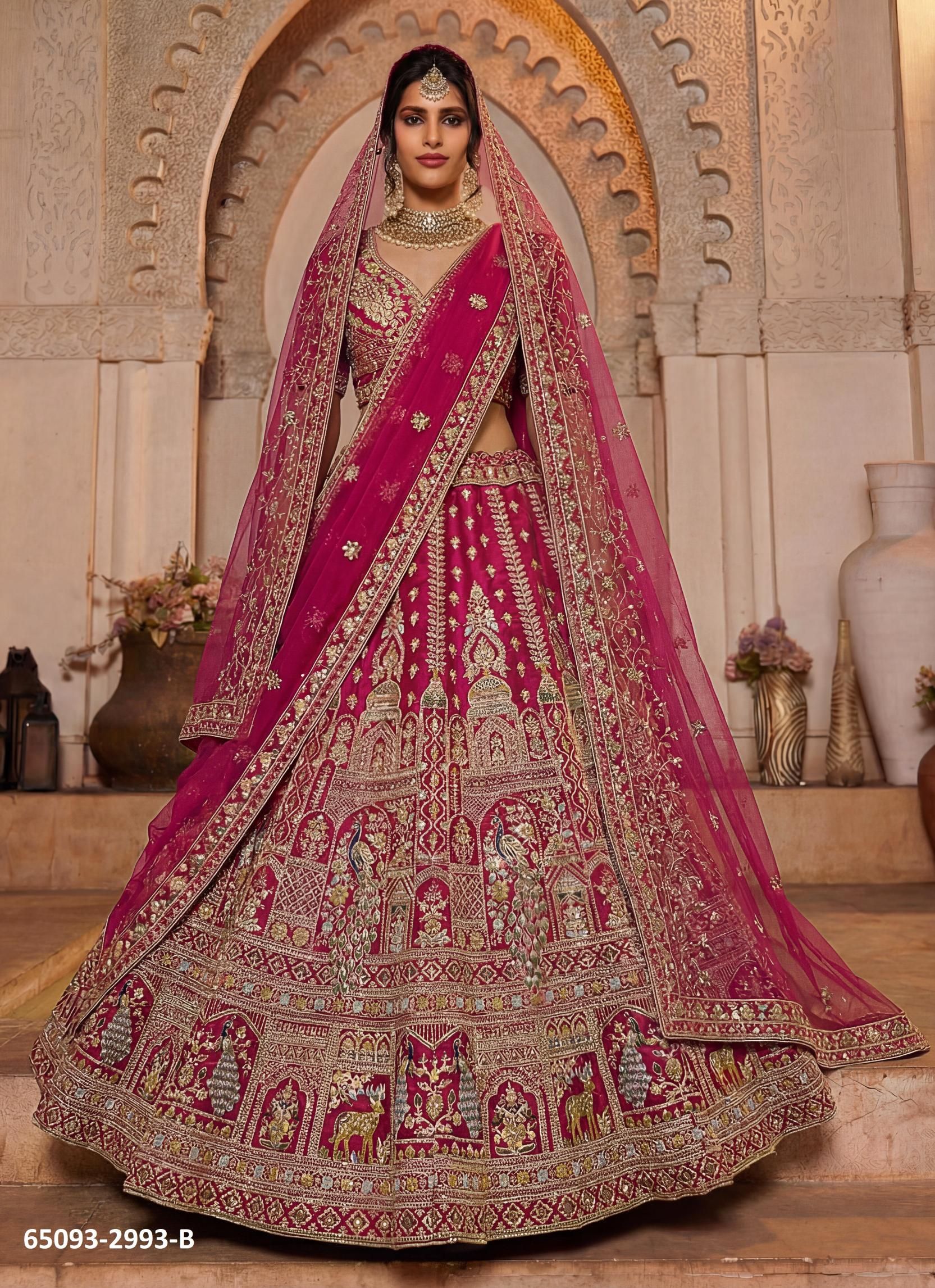 SERIES 2993 - Catalog # 65093 (Set of 2 Semi-Stitched Lehengas) SERIES 2993 - Catalog # 65093 (Set of 2 Semi-Stitched Lehengas)