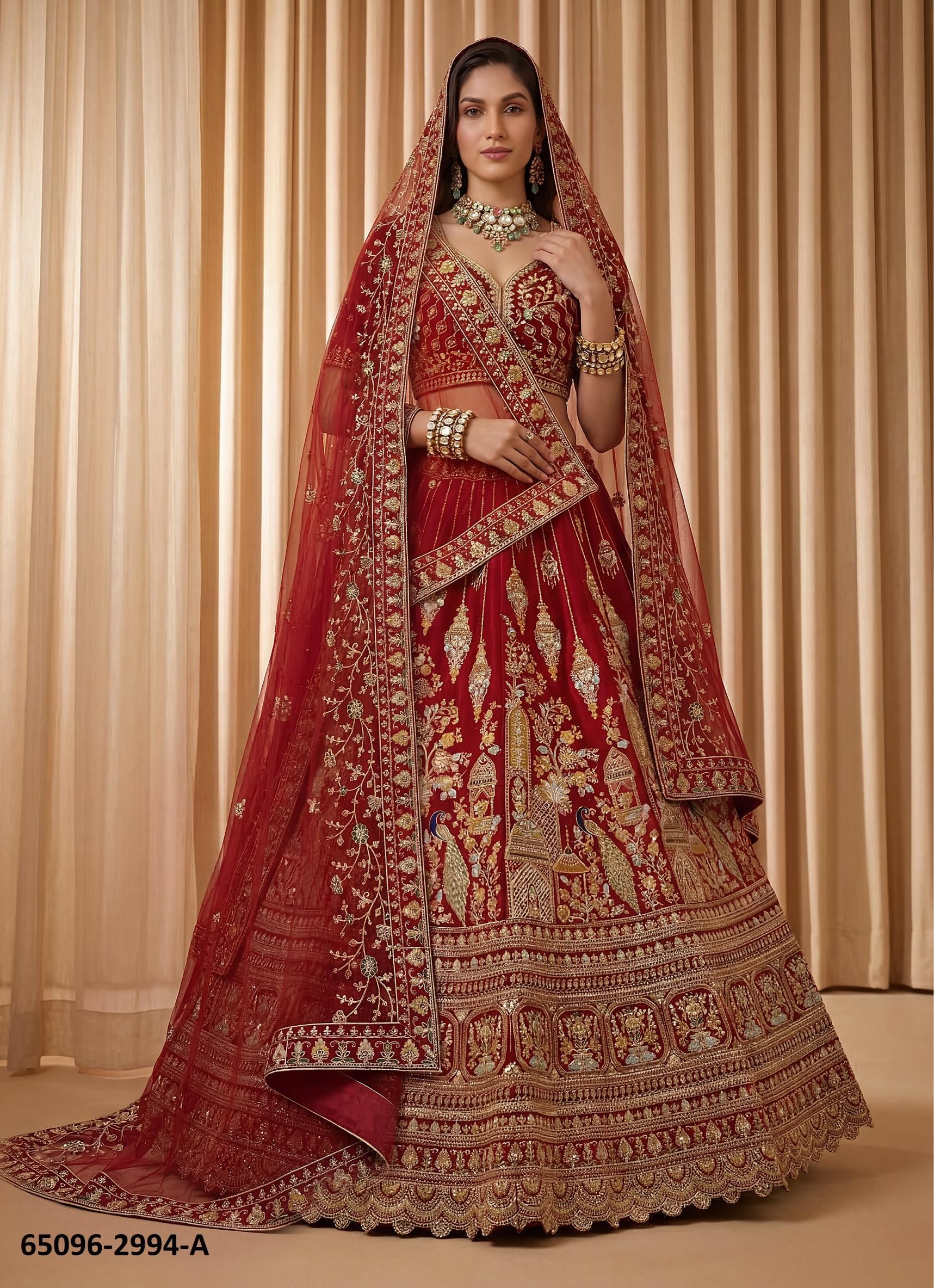 SERIES 2994 - Catalog # 65096 (Set of 2 Semi-Stitched Lehengas) SERIES 2994 - Catalog # 65096 (Set of 2 Semi-Stitched Lehengas)