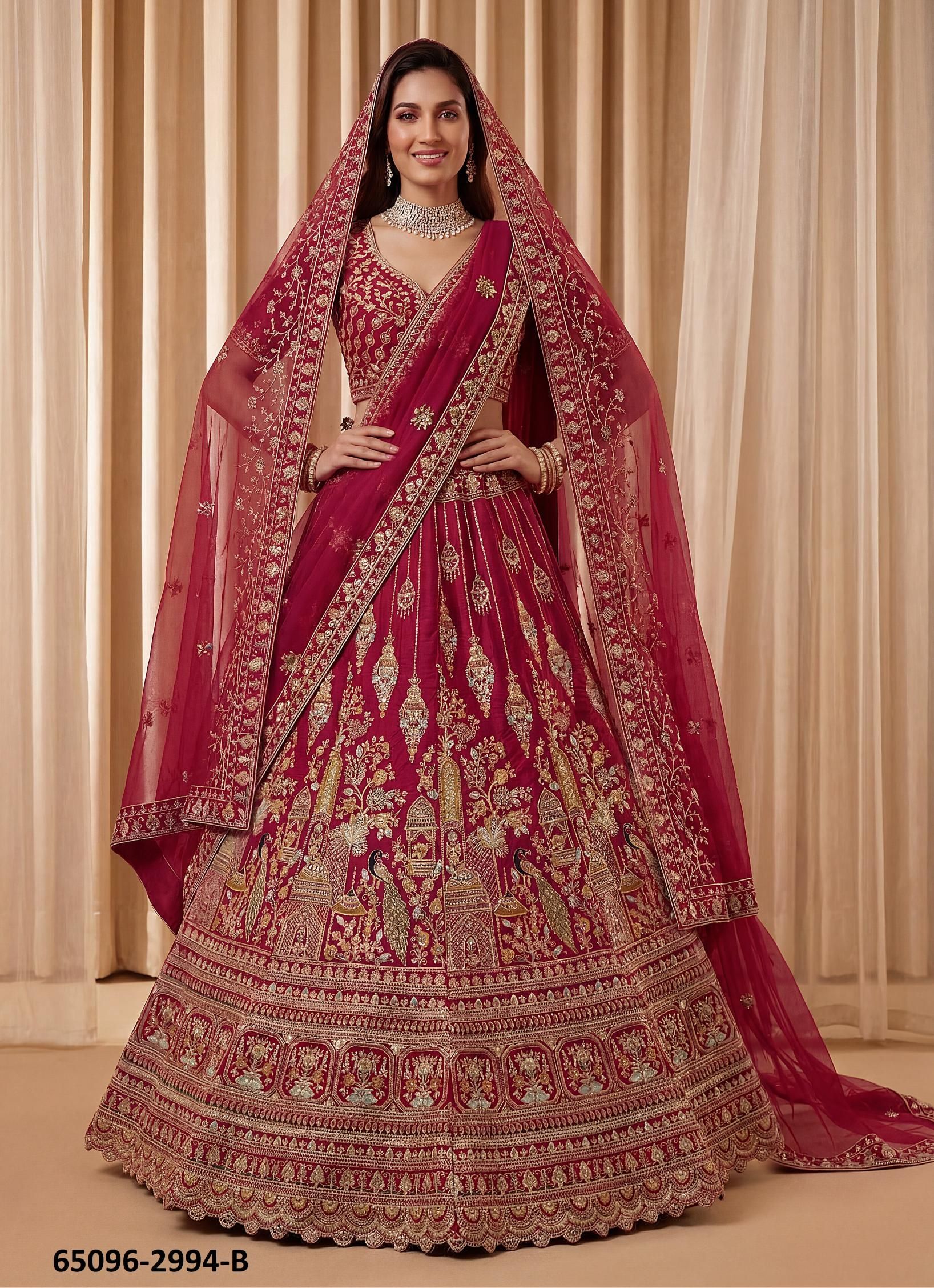 SERIES 2994 - Catalog # 65096 (Set of 2 Semi-Stitched Lehengas) SERIES 2994 - Catalog # 65096 (Set of 2 Semi-Stitched Lehengas)