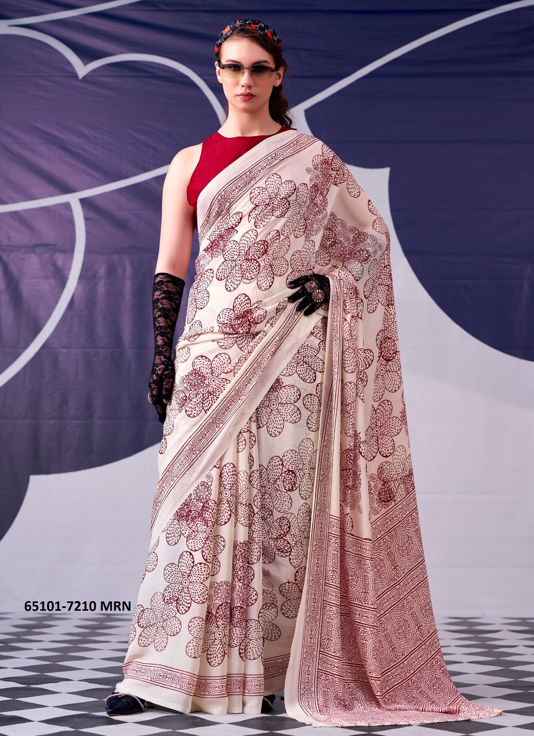 SERIES 7210 - Catalog # 65101 (Set of 4 Sarees) SERIES 7210 - Catalog # 65101 (Set of 4 Sarees)