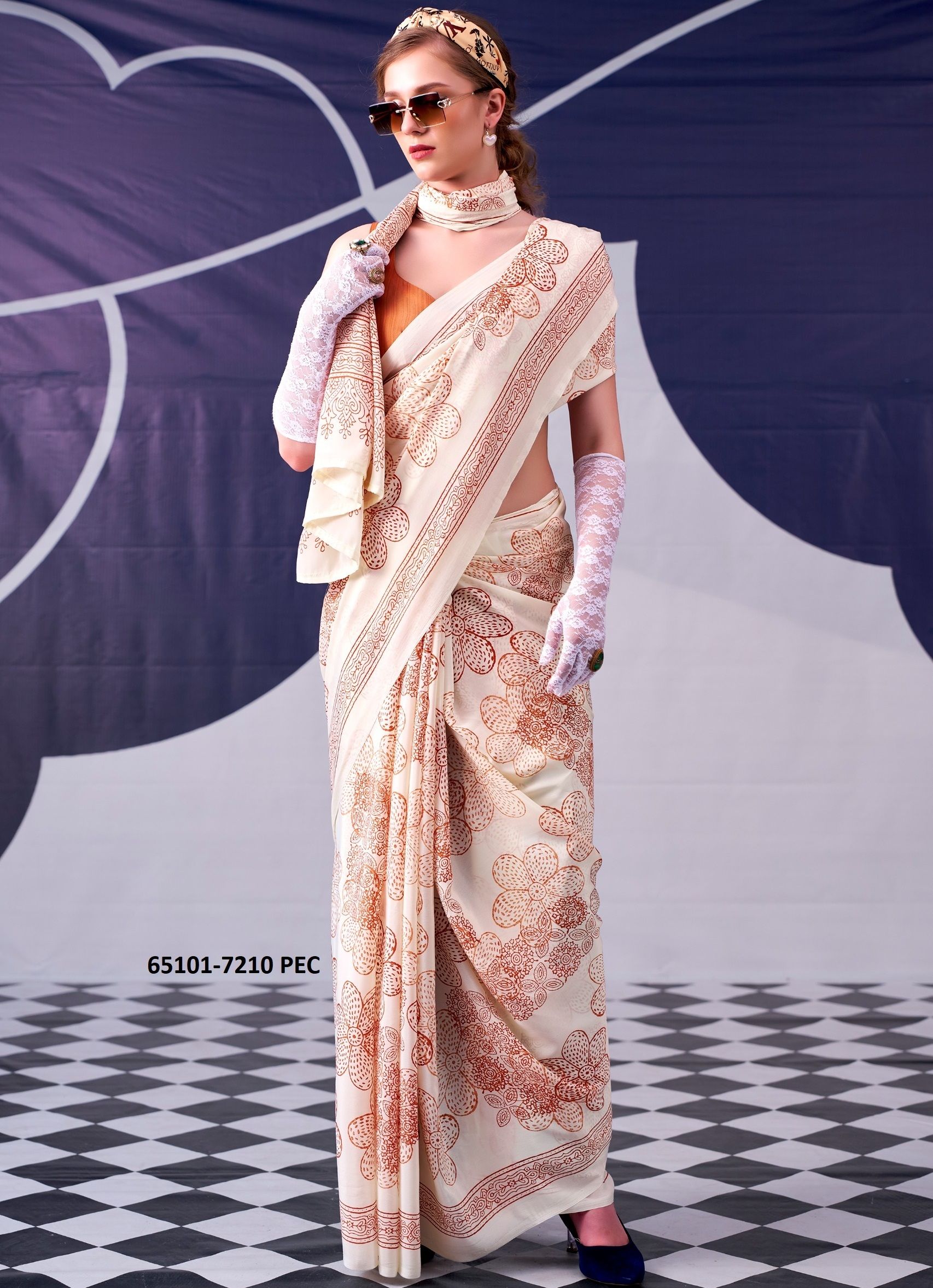 SERIES 7210 - Catalog # 65101 (Set of 4 Sarees) SERIES 7210 - Catalog # 65101 (Set of 4 Sarees)