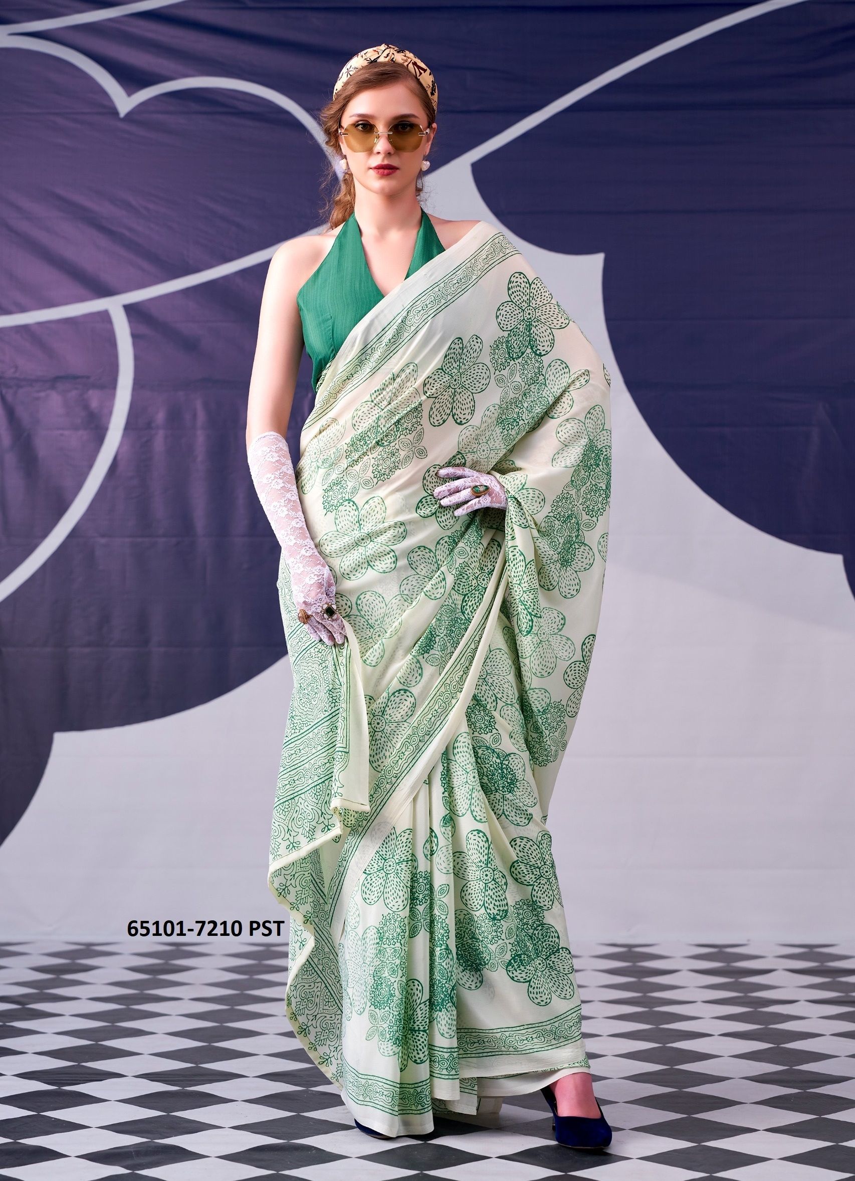 SERIES 7210 - Catalog # 65101 (Set of 4 Sarees) SERIES 7210 - Catalog # 65101 (Set of 4 Sarees)