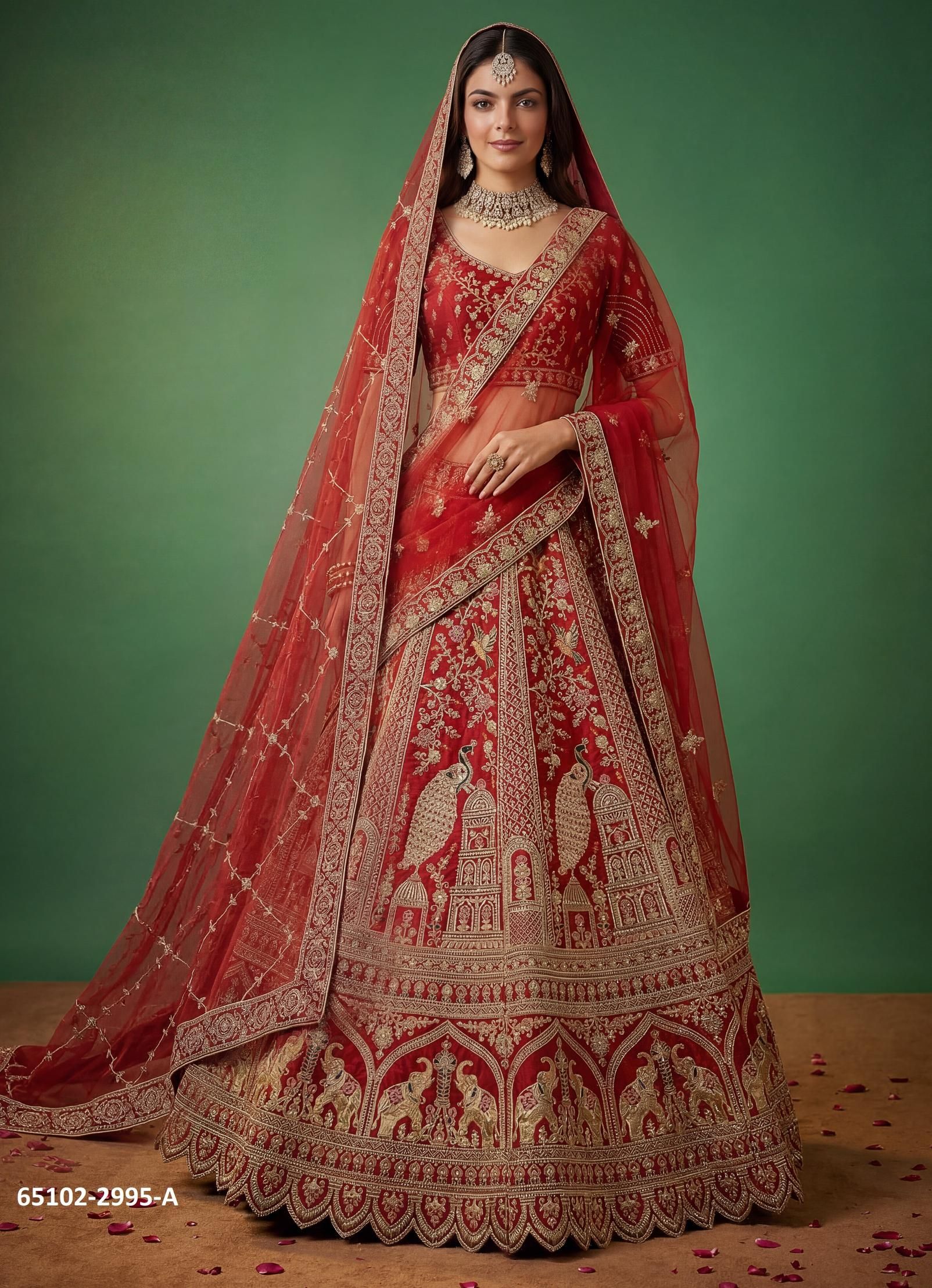 SERIES 2995 - Catalog # 65102 (Set of 2 Semi-Stitched Lehengas) SERIES 2995 - Catalog # 65102 (Set of 2 Semi-Stitched Lehengas)