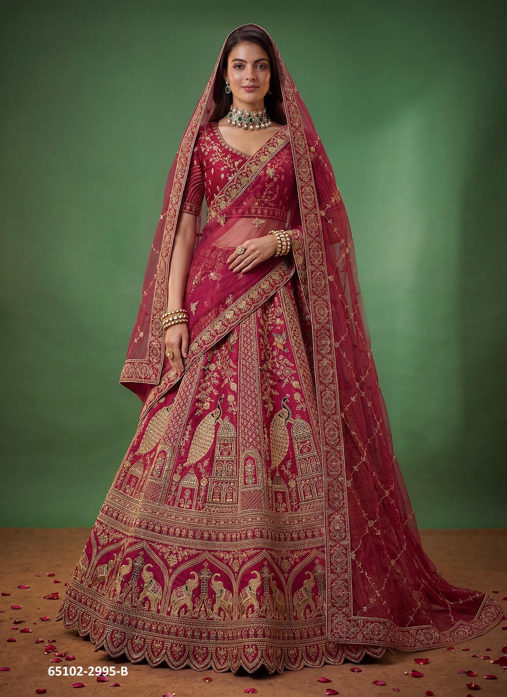 SERIES 2995 - Catalog # 65102 (Set of 2 Semi-Stitched Lehengas) SERIES 2995 - Catalog # 65102 (Set of 2 Semi-Stitched Lehengas)
