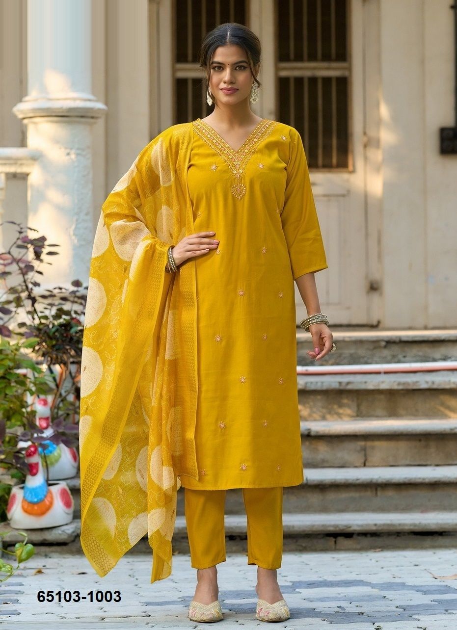 ARAMYA 1 - Catalog # 65103 (Set of 8 Readymade Salwar Suits) ARAMYA 1 - Catalog # 65103 (Set of 8 Readymade Salwar Suits)