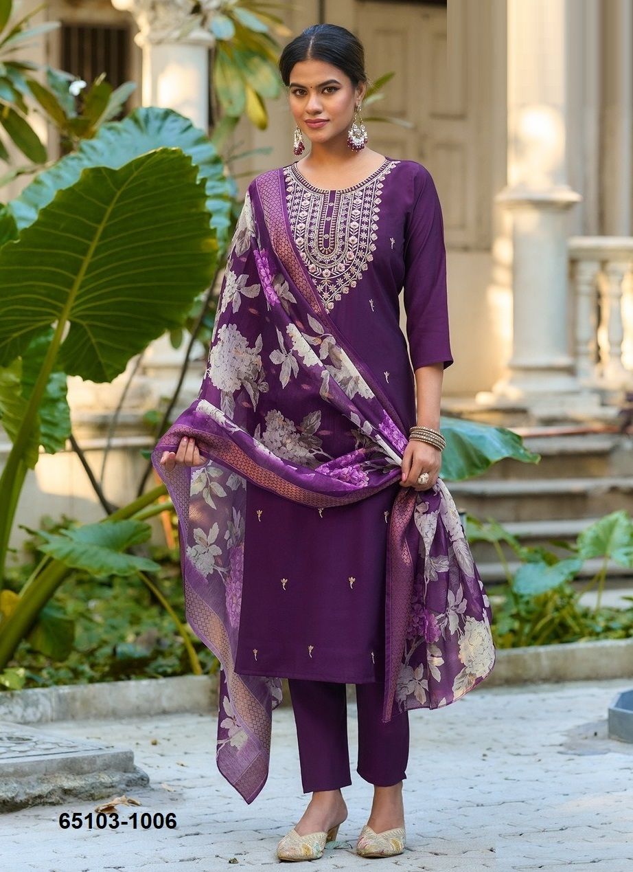 ARAMYA 1 - Catalog # 65103 (Set of 8 Readymade Salwar Suits) ARAMYA 1 - Catalog # 65103 (Set of 8 Readymade Salwar Suits)