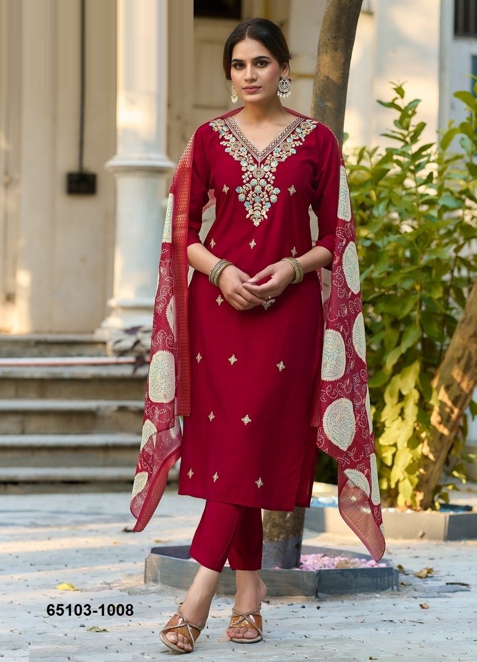 ARAMYA 1 - Catalog # 65103 (Set of 8 Readymade Salwar Suits) ARAMYA 1 - Catalog # 65103 (Set of 8 Readymade Salwar Suits)