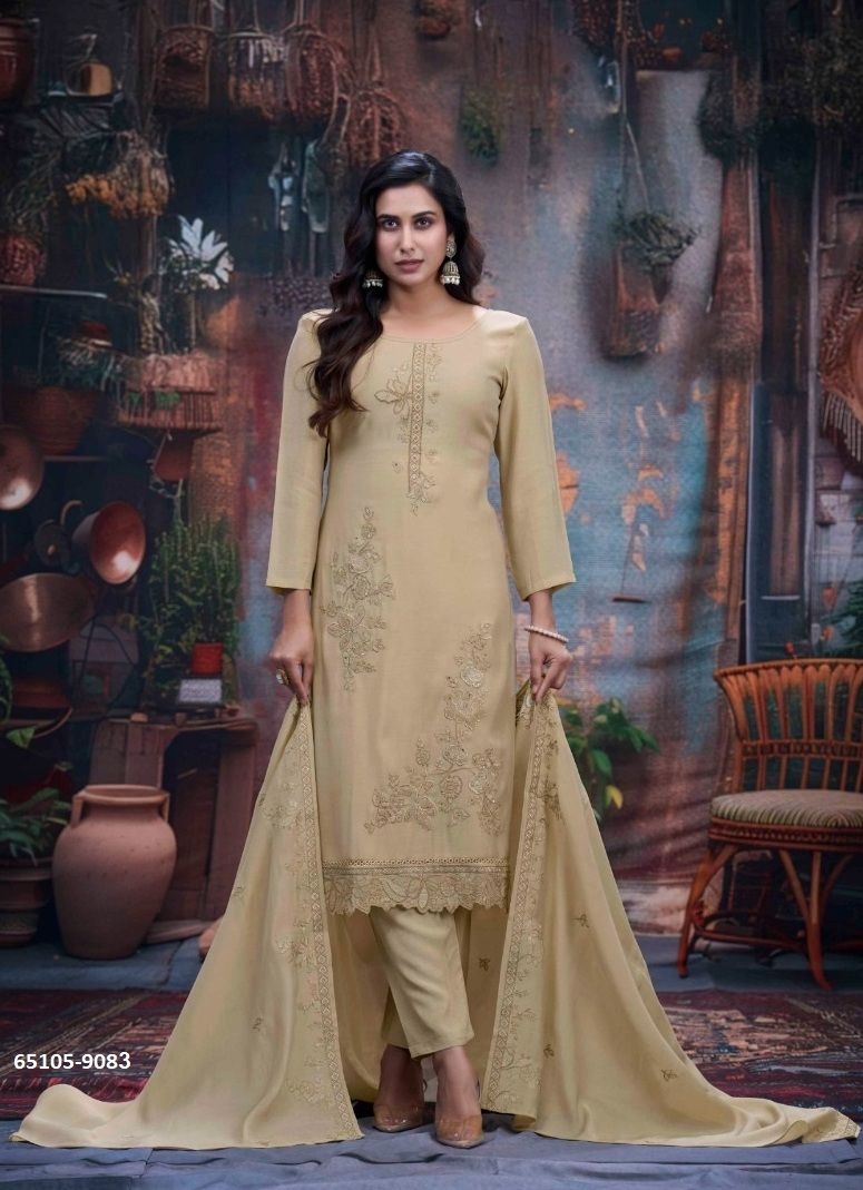 ADORA - Catalog # 65105 (Set of 4 Semi-Stitched / Un-Stitched Suits)