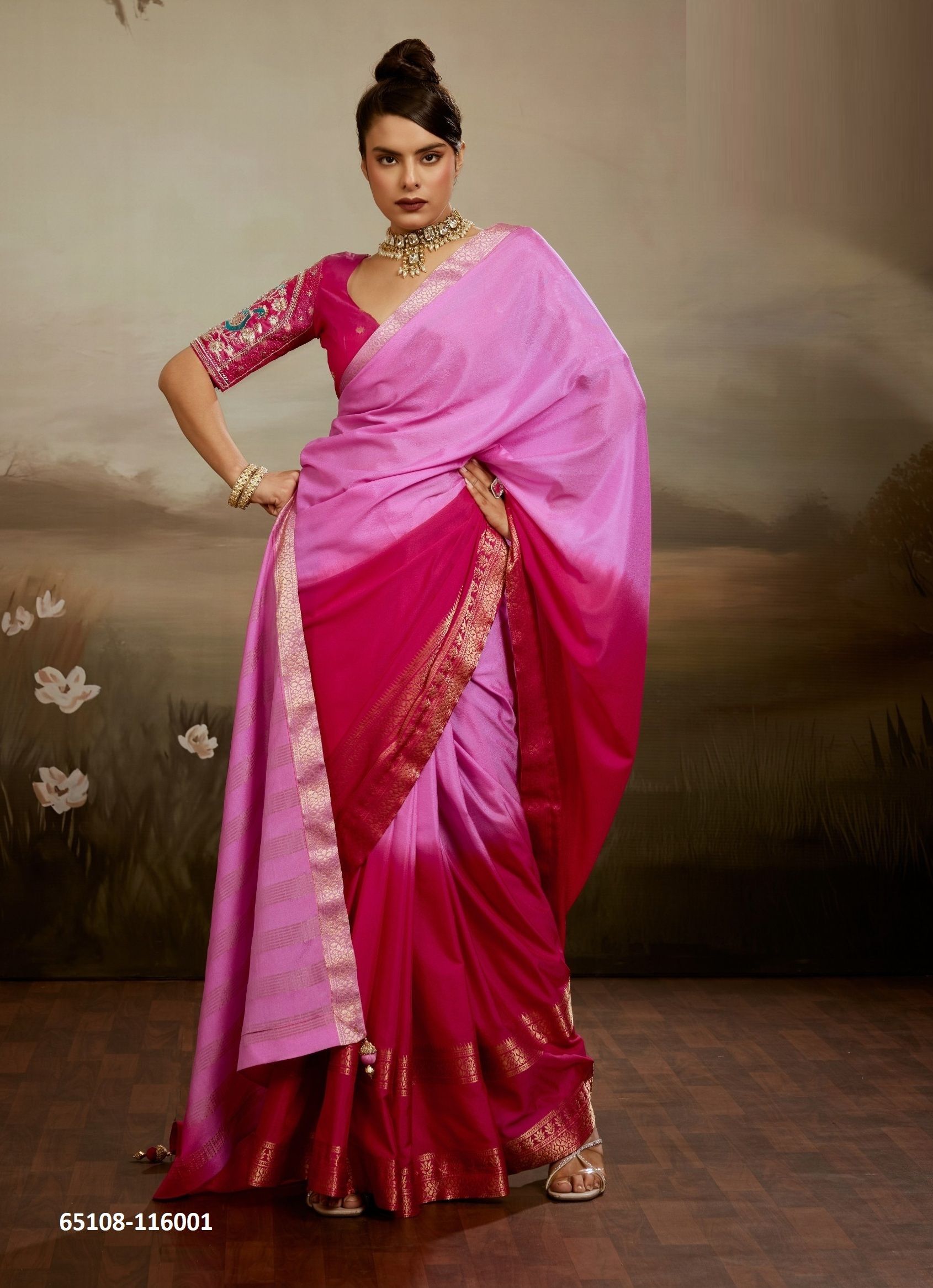 OMBREA - Catalog # 65108 (Set of 5 Sarees) OMBREA - Catalog # 65108 (Set of 5 Sarees)