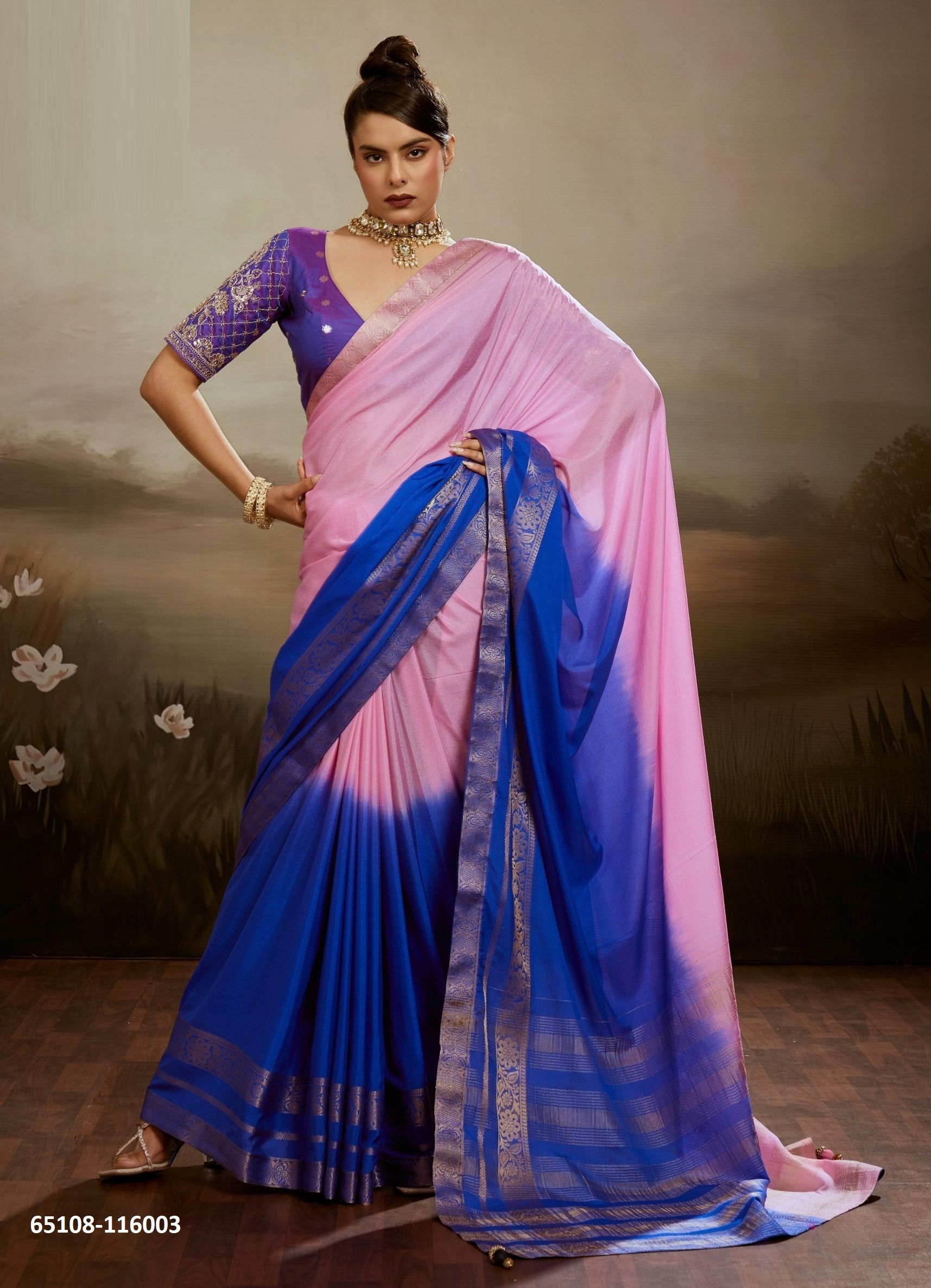 OMBREA - Catalog # 65108 (Set of 5 Sarees) OMBREA - Catalog # 65108 (Set of 5 Sarees)