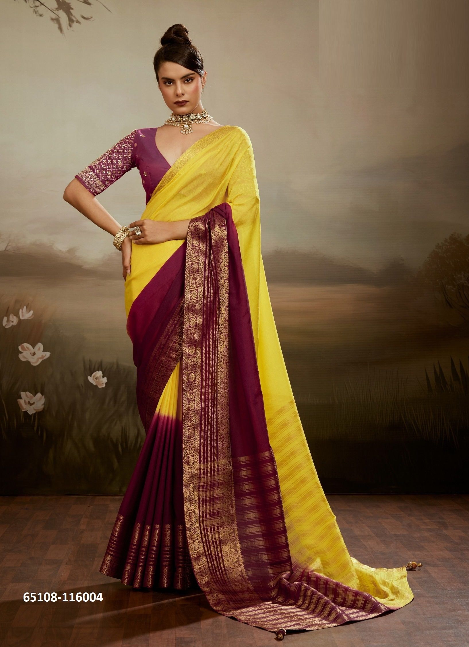 OMBREA - Catalog # 65108 (Set of 5 Sarees) OMBREA - Catalog # 65108 (Set of 5 Sarees)