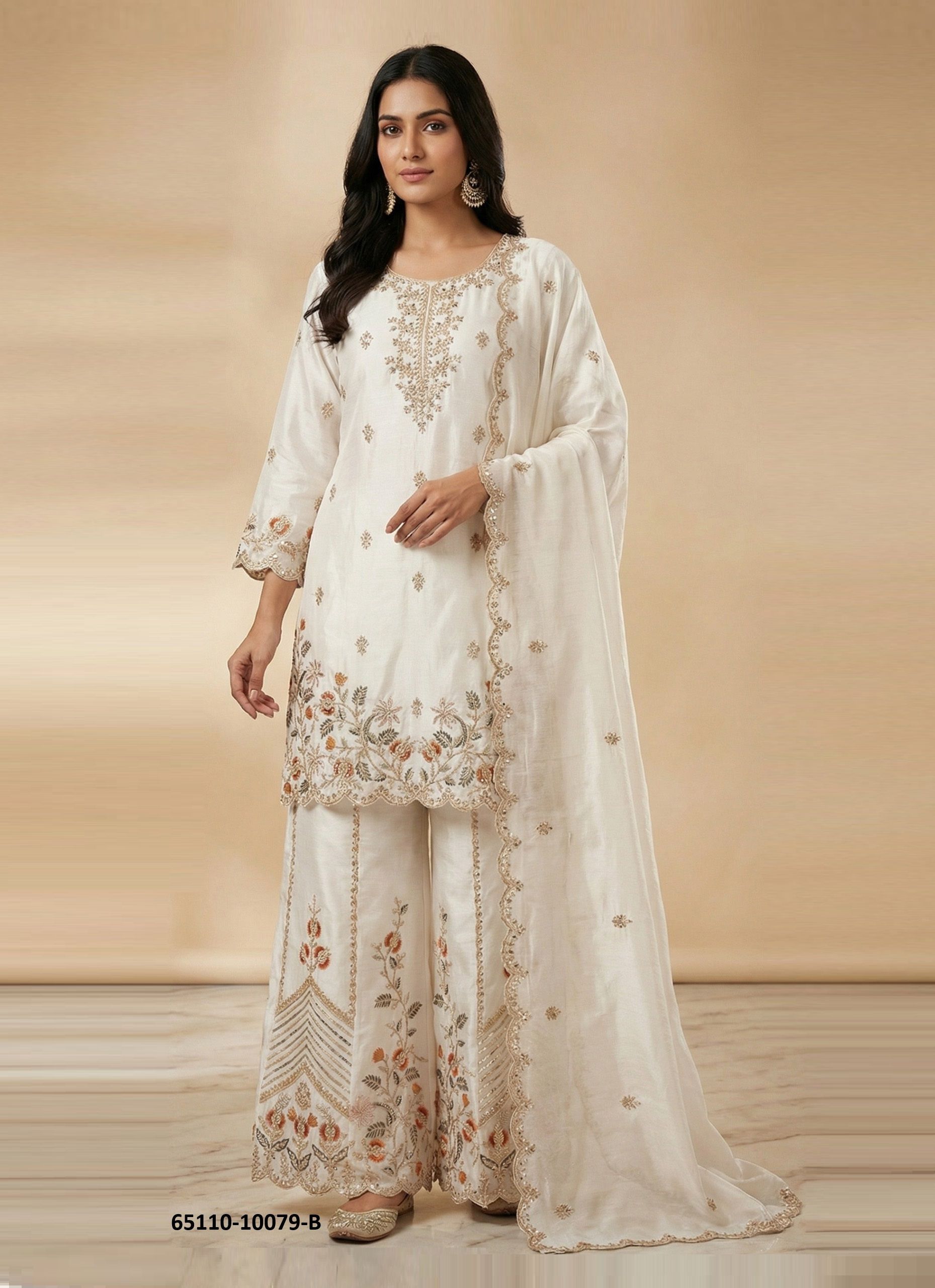 SERIES 10079 - Catalog # 65110 (Set of 4 Readymade Salwar Suits)