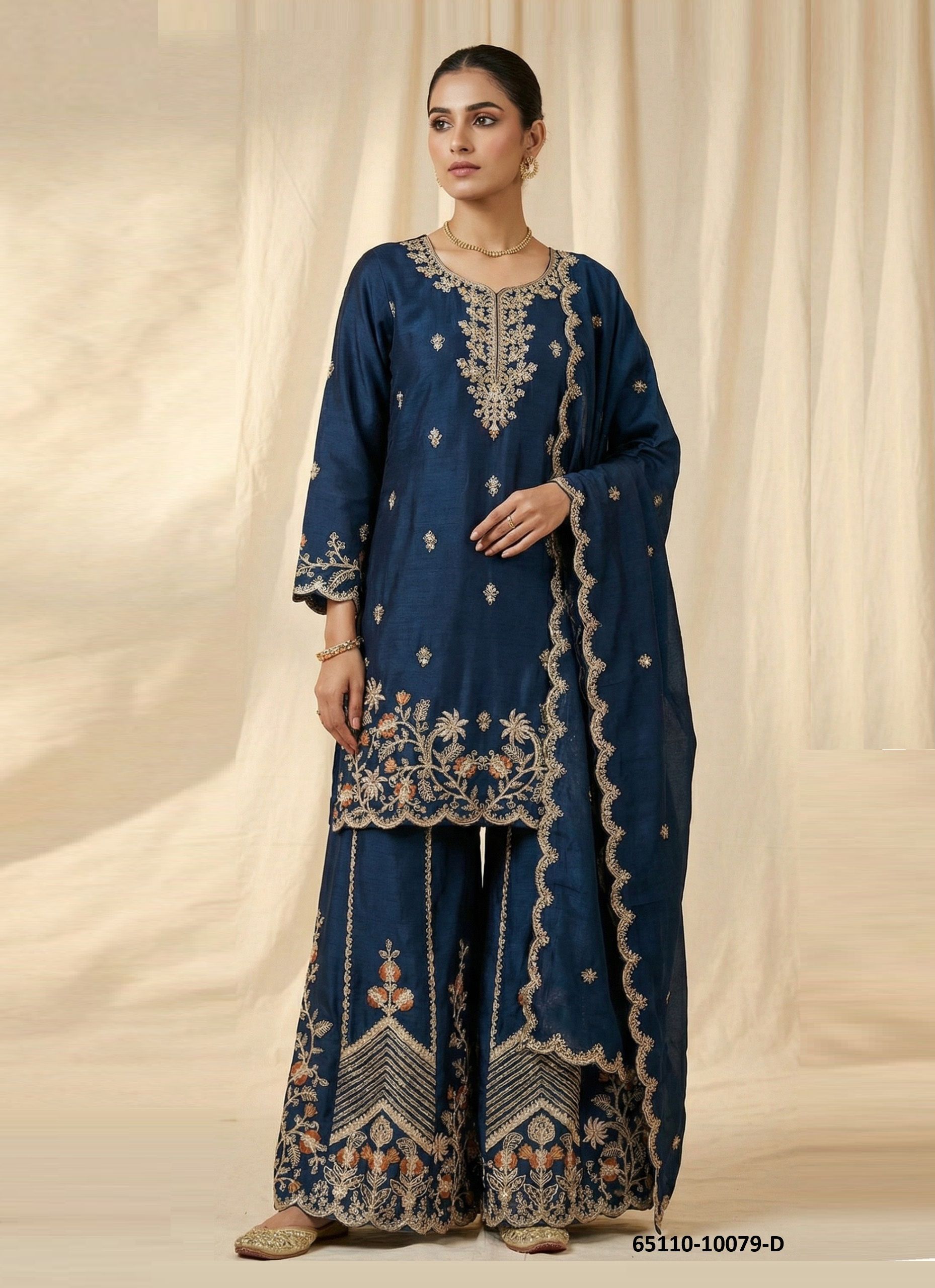 SERIES 10079 - Catalog # 65110 (Set of 4 Readymade Salwar Suits)