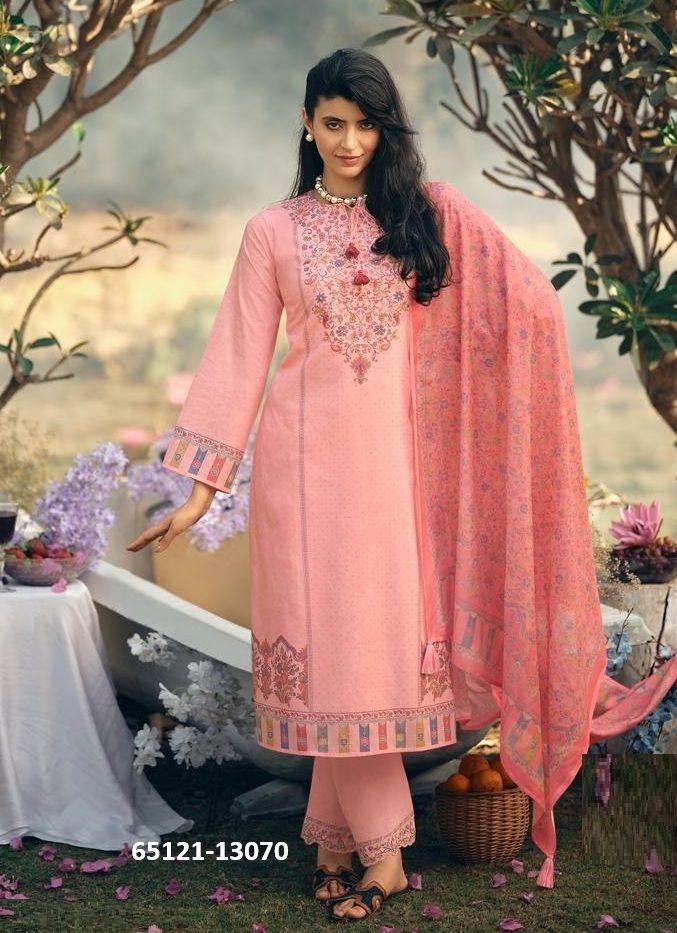 KANI QUEEN - Catalog # 65121 (Set of 6 Semi-Stitched / Un-Stitched Suits)