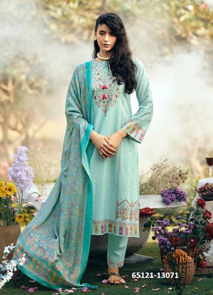 KANI QUEEN - Catalog # 65121 (Set of 6 Semi-Stitched / Un-Stitched Suits)
