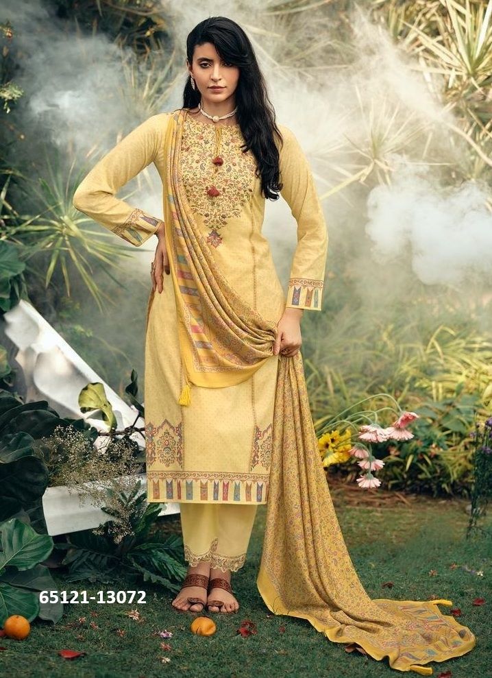 KANI QUEEN - Catalog # 65121 (Set of 6 Semi-Stitched / Un-Stitched Suits)