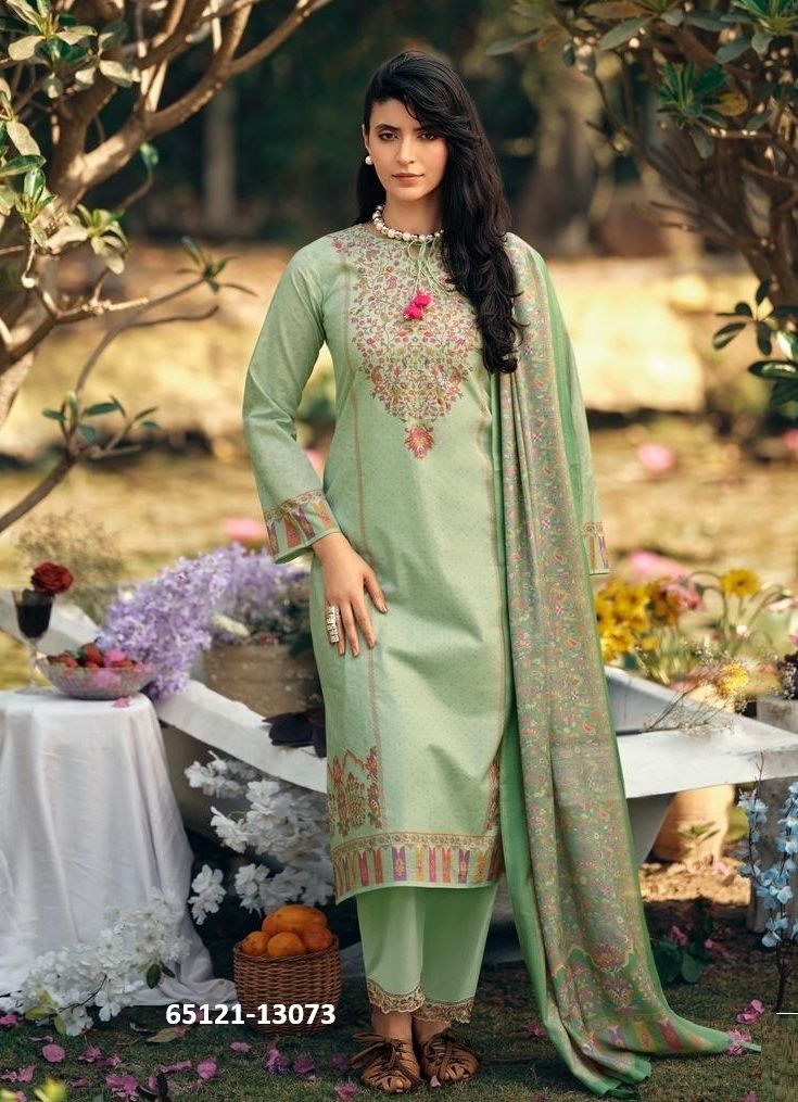 KANI QUEEN - Catalog # 65121 (Set of 6 Semi-Stitched / Un-Stitched Suits)