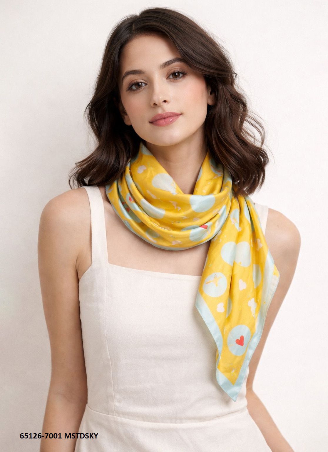 SATIN PRINTED SCARVES - Catalog # 65126 (Set of 4 Only Dupattas) SATIN PRINTED SCARVES - Catalog # 65126 (Set of 4 Only Dupattas)
