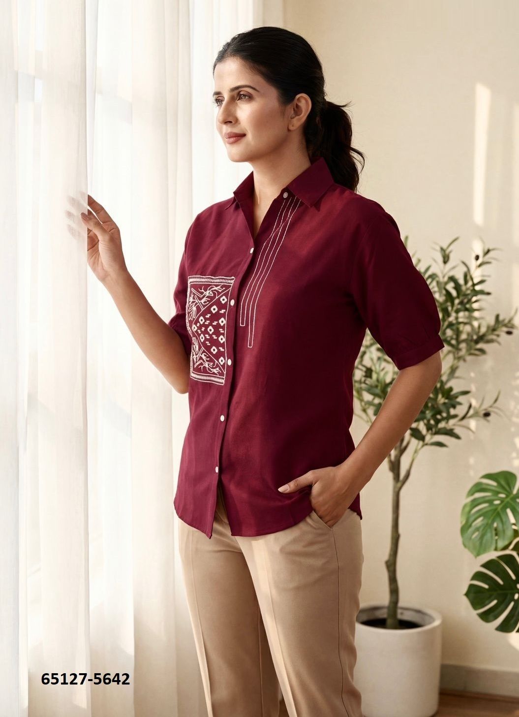 CLASSY LOOK SHIRTS - Catalog # 65127 (Set of 8 Readymade Women's Kurtis / Tops) CLASSY LOOK SHIRTS - Catalog # 65127 (Set of 8 Readymade Women's Kurtis / Tops)