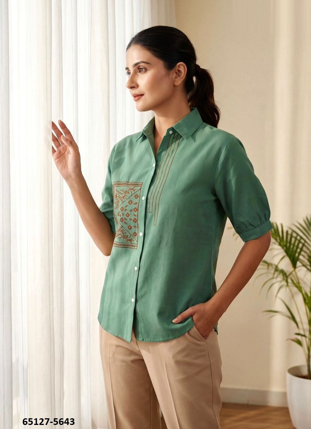 CLASSY LOOK SHIRTS - Catalog # 65127 (Set of 8 Readymade Women's Kurtis / Tops) CLASSY LOOK SHIRTS - Catalog # 65127 (Set of 8 Readymade Women's Kurtis / Tops)