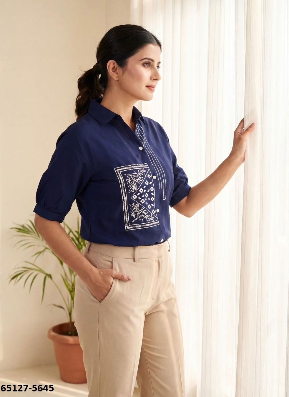 CLASSY LOOK SHIRTS - Catalog # 65127 (Set of 8 Readymade Women's Kurtis / Tops) CLASSY LOOK SHIRTS - Catalog # 65127 (Set of 8 Readymade Women's Kurtis / Tops)