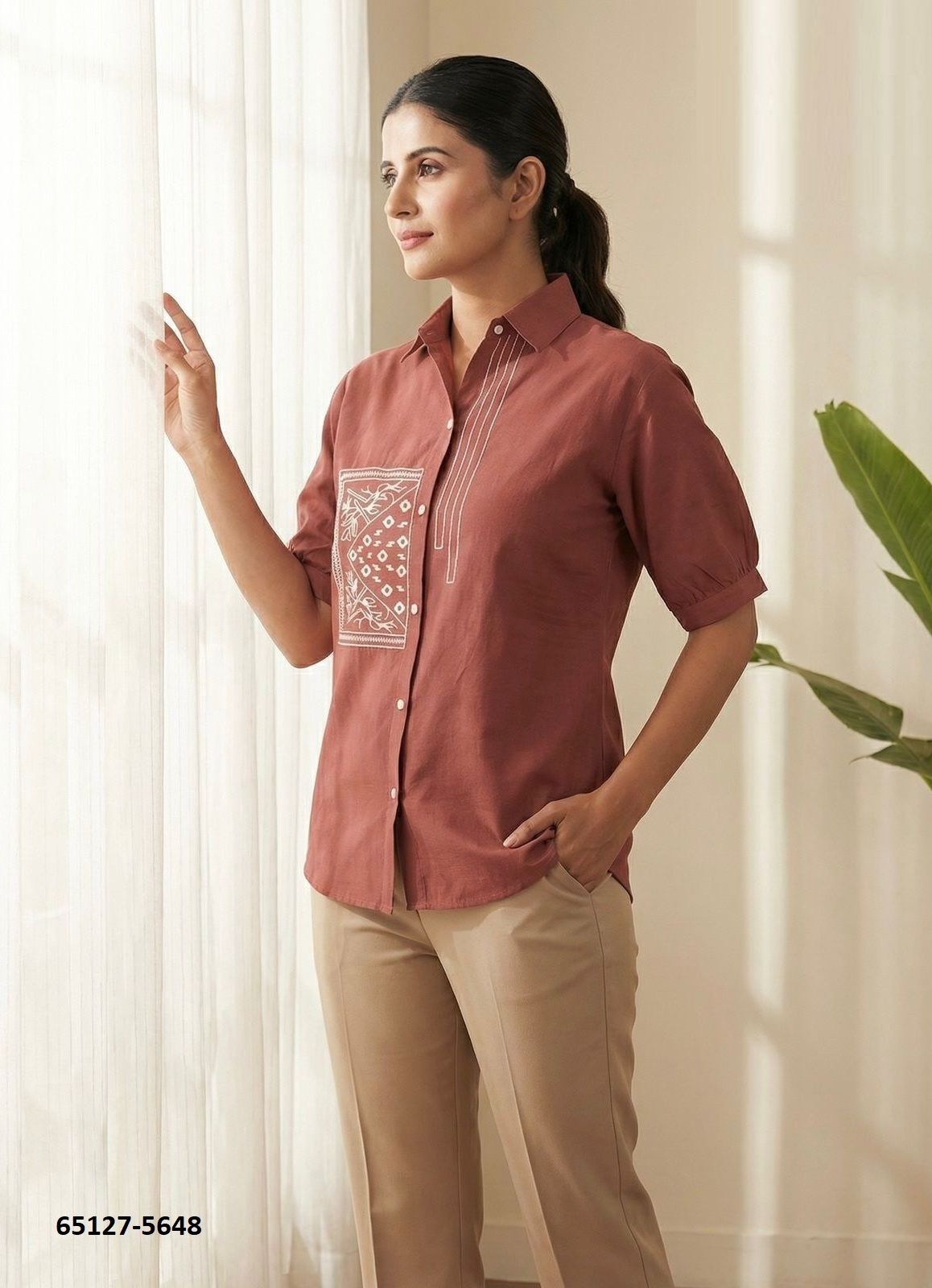CLASSY LOOK SHIRTS - Catalog # 65127 (Set of 8 Readymade Women's Kurtis / Tops) CLASSY LOOK SHIRTS - Catalog # 65127 (Set of 8 Readymade Women's Kurtis / Tops)
