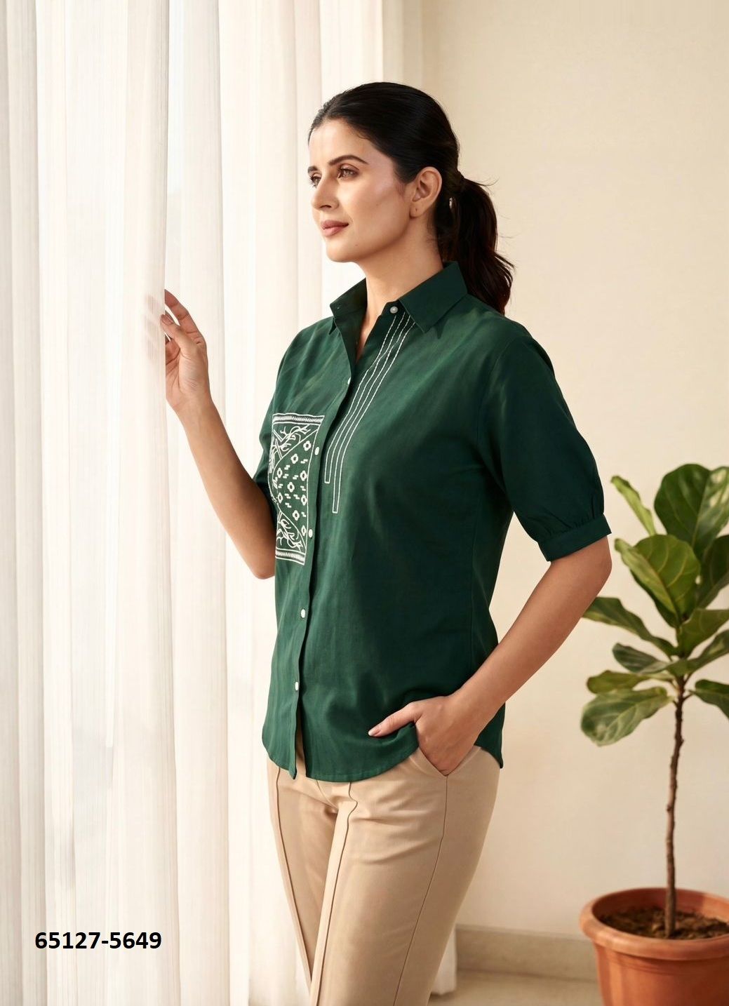 CLASSY LOOK SHIRTS - Catalog # 65127 (Set of 8 Readymade Women's Kurtis / Tops) CLASSY LOOK SHIRTS - Catalog # 65127 (Set of 8 Readymade Women's Kurtis / Tops)