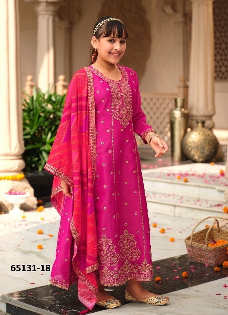 ROYAL KIDS - Catalog # 65131 (Set of 3 Readymade Salwar Suits)