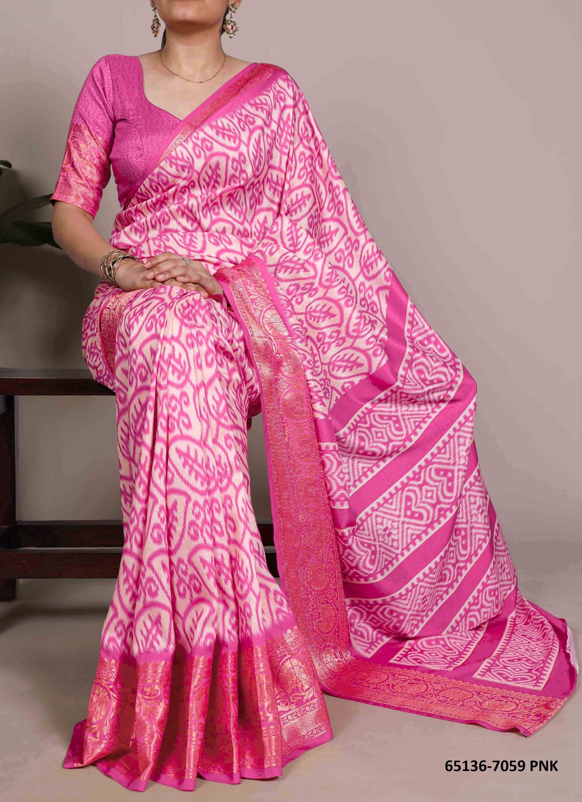 SERIES 7059 - Catalog # 65136 (Set of 4 Sarees) SERIES 7059 - Catalog # 65136 (Set of 4 Sarees)