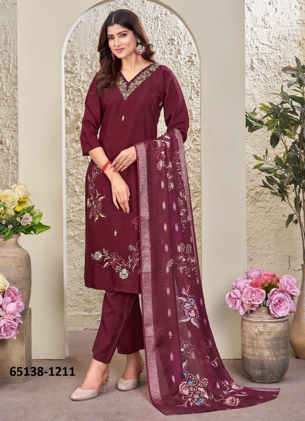 SUPER HIT - Catalog # 65138 (Set of 5 Readymade Salwar Suits)