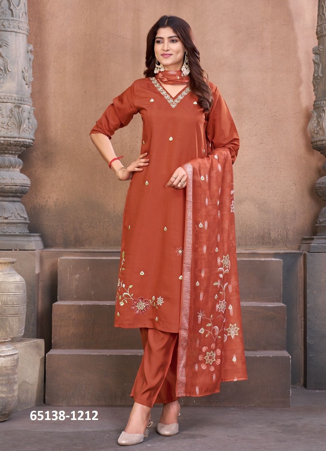 SUPER HIT - Catalog # 65138 (Set of 5 Readymade Salwar Suits)