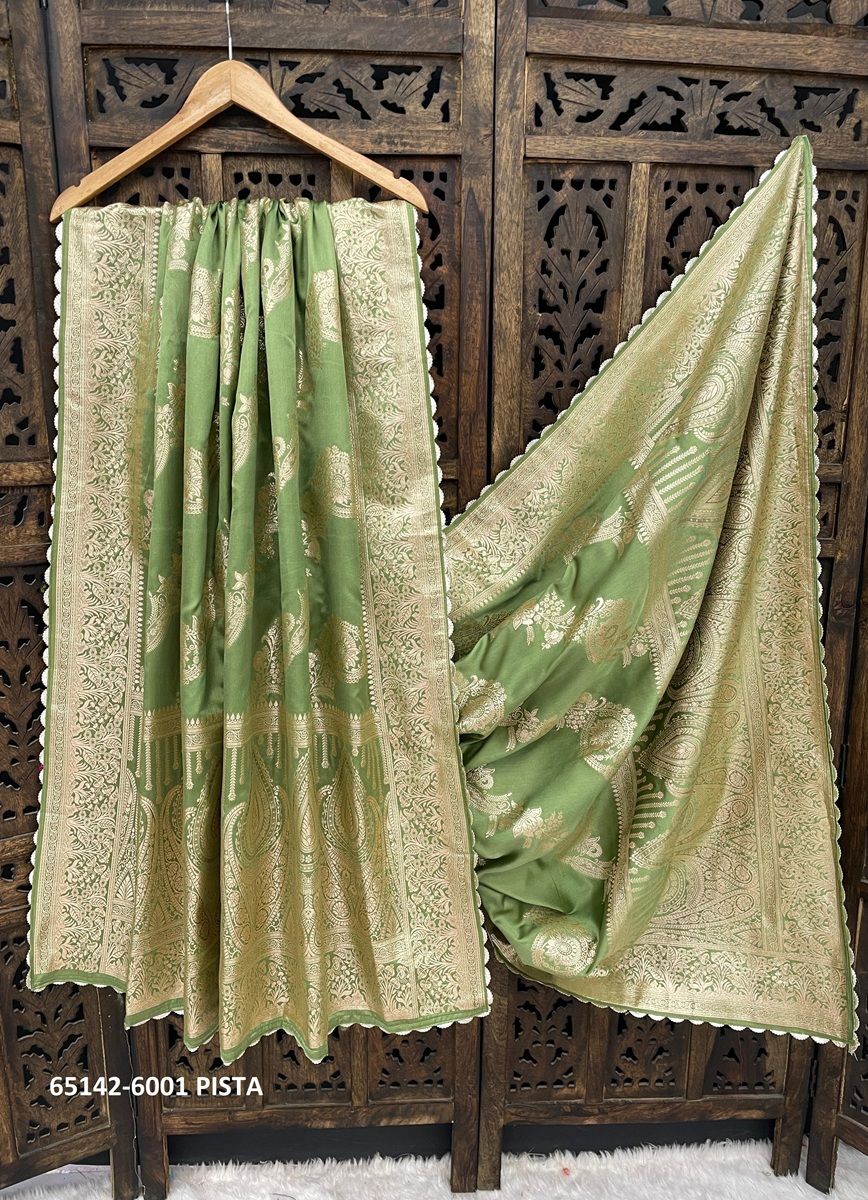 SATIN WOVEN DUPATTAS - Catalog # 65142 (Set of 4 Only Dupattas) SATIN WOVEN DUPATTAS - Catalog # 65142 (Set of 4 Only Dupattas)