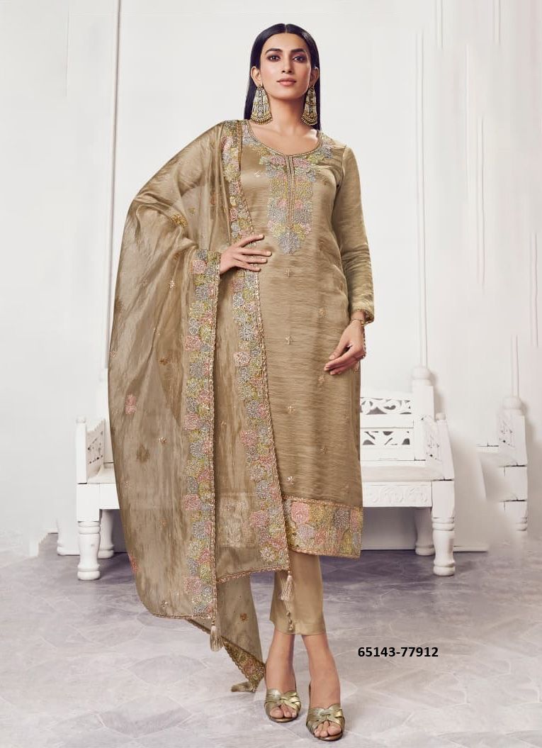 POSHAK - Catalog # 65143 (Set of 4 Semi-Stitched / Un-Stitched Suits) POSHAK - Catalog # 65143 (Set of 4 Semi-Stitched / Un-Stitched Suits)