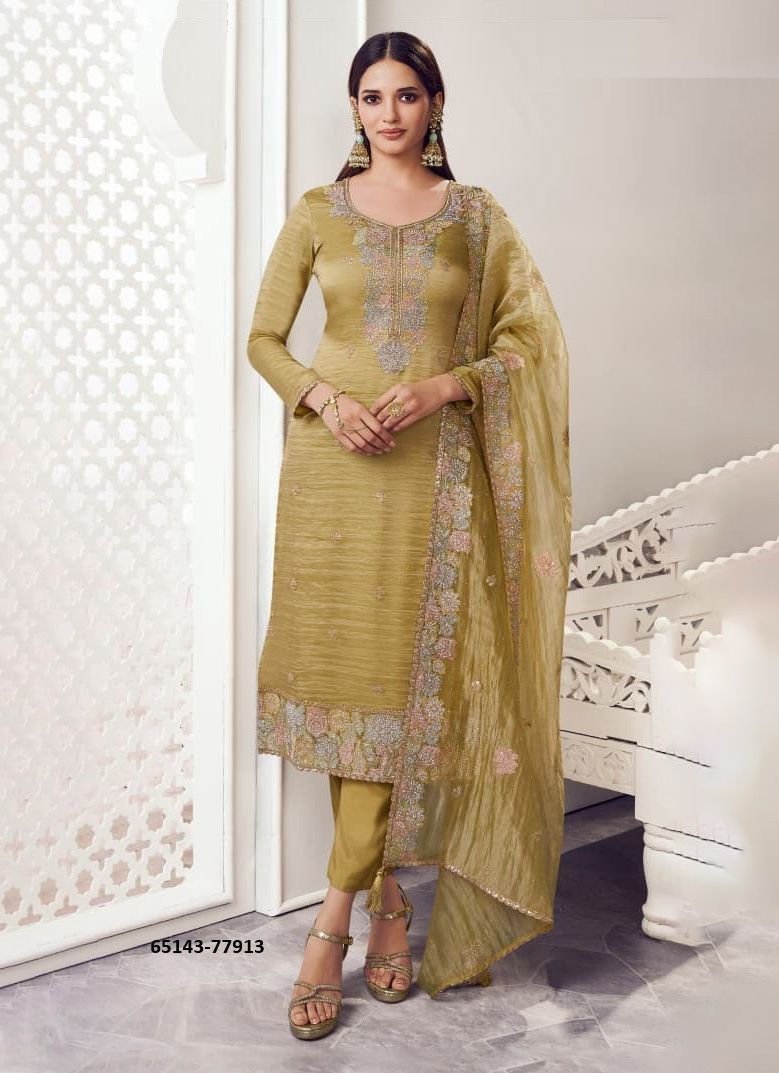 POSHAK - Catalog # 65143 (Set of 4 Semi-Stitched / Un-Stitched Suits) POSHAK - Catalog # 65143 (Set of 4 Semi-Stitched / Un-Stitched Suits)