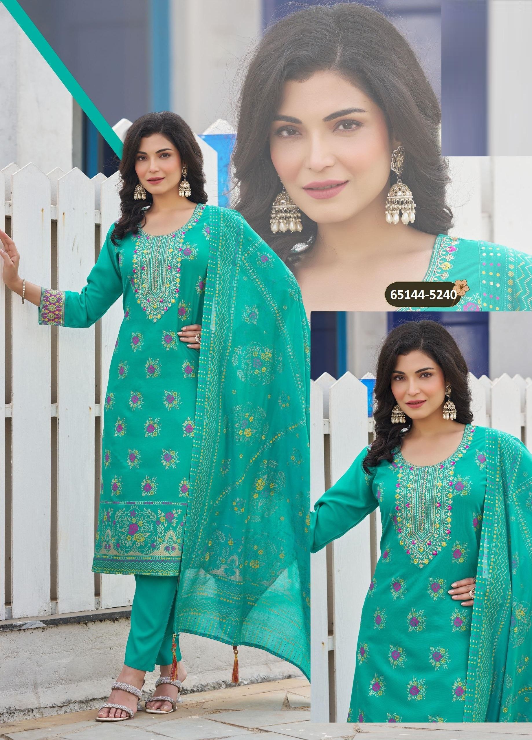 MAGICAL - Catalog # 65144 (Set of 6 Readymade Salwar Suits) MAGICAL - Catalog # 65144 (Set of 6 Readymade Salwar Suits)