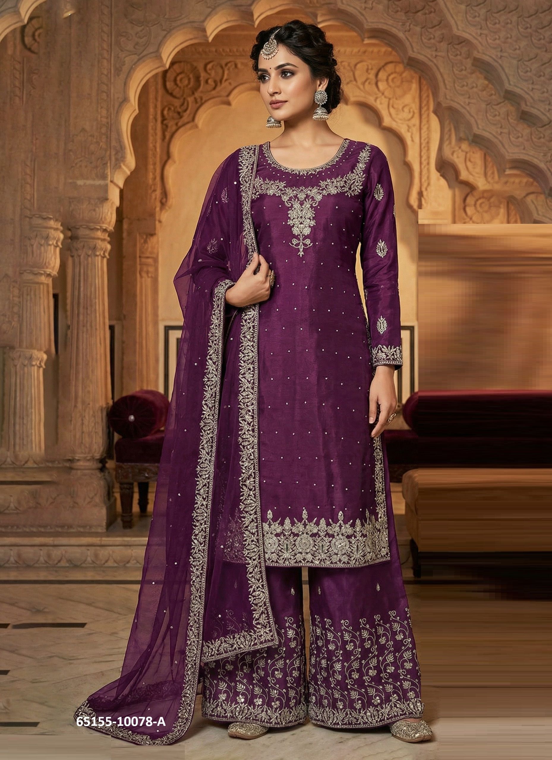SERIES 10078 - Catalog # 65155 (Set of 4 Readymade Salwar Suits) SERIES 10078 - Catalog # 65155 (Set of 4 Readymade Salwar Suits)