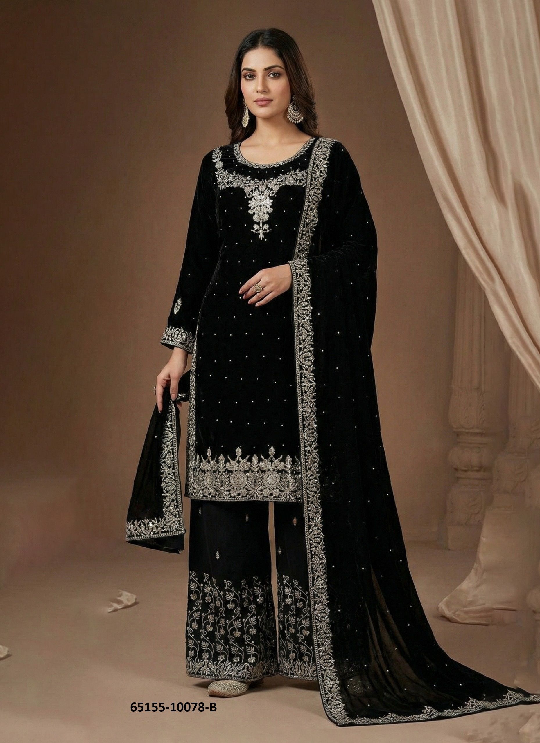 SERIES 10078 - Catalog # 65155 (Set of 4 Readymade Salwar Suits) SERIES 10078 - Catalog # 65155 (Set of 4 Readymade Salwar Suits)