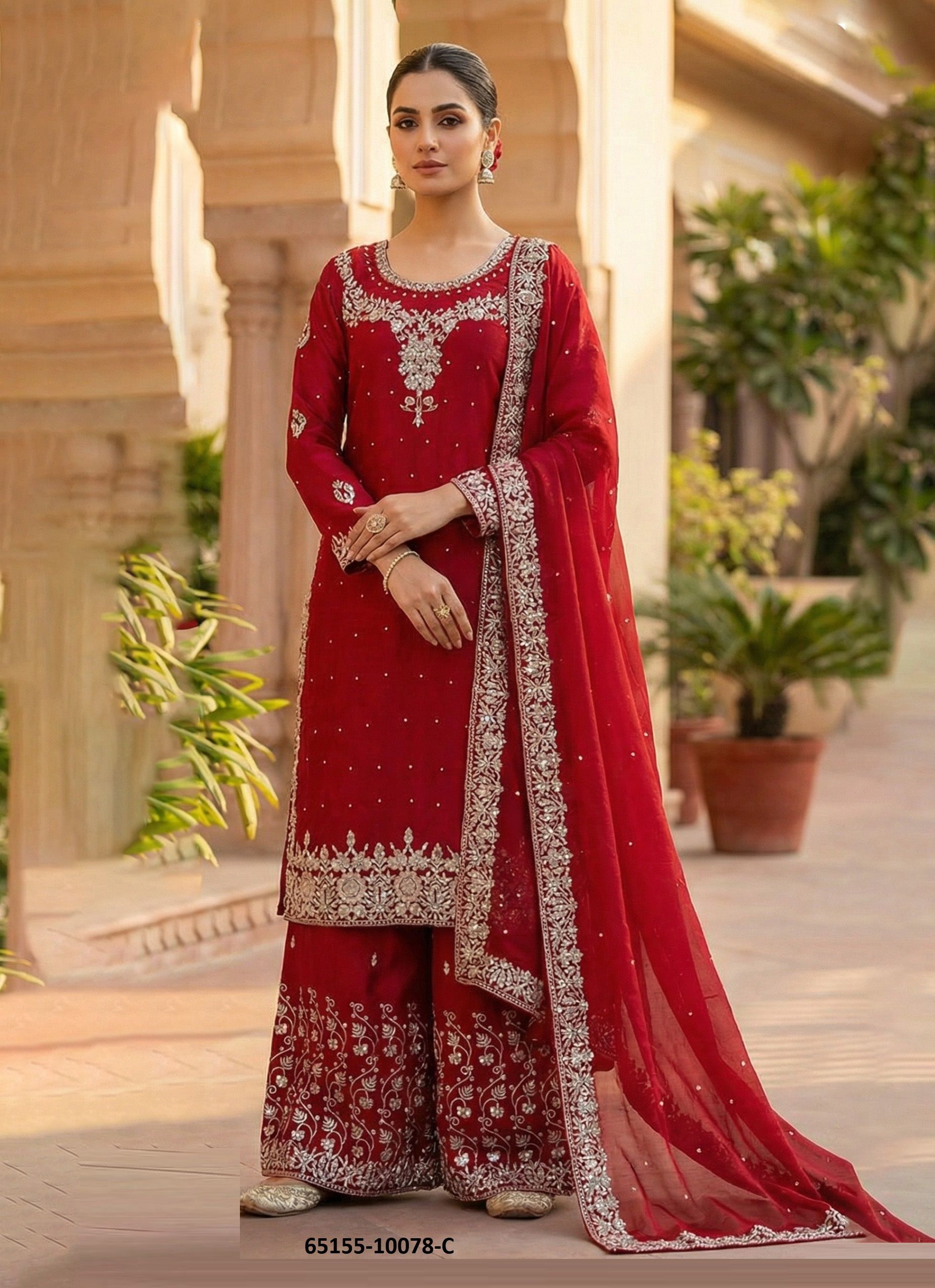 SERIES 10078 - Catalog # 65155 (Set of 4 Readymade Salwar Suits) SERIES 10078 - Catalog # 65155 (Set of 4 Readymade Salwar Suits)