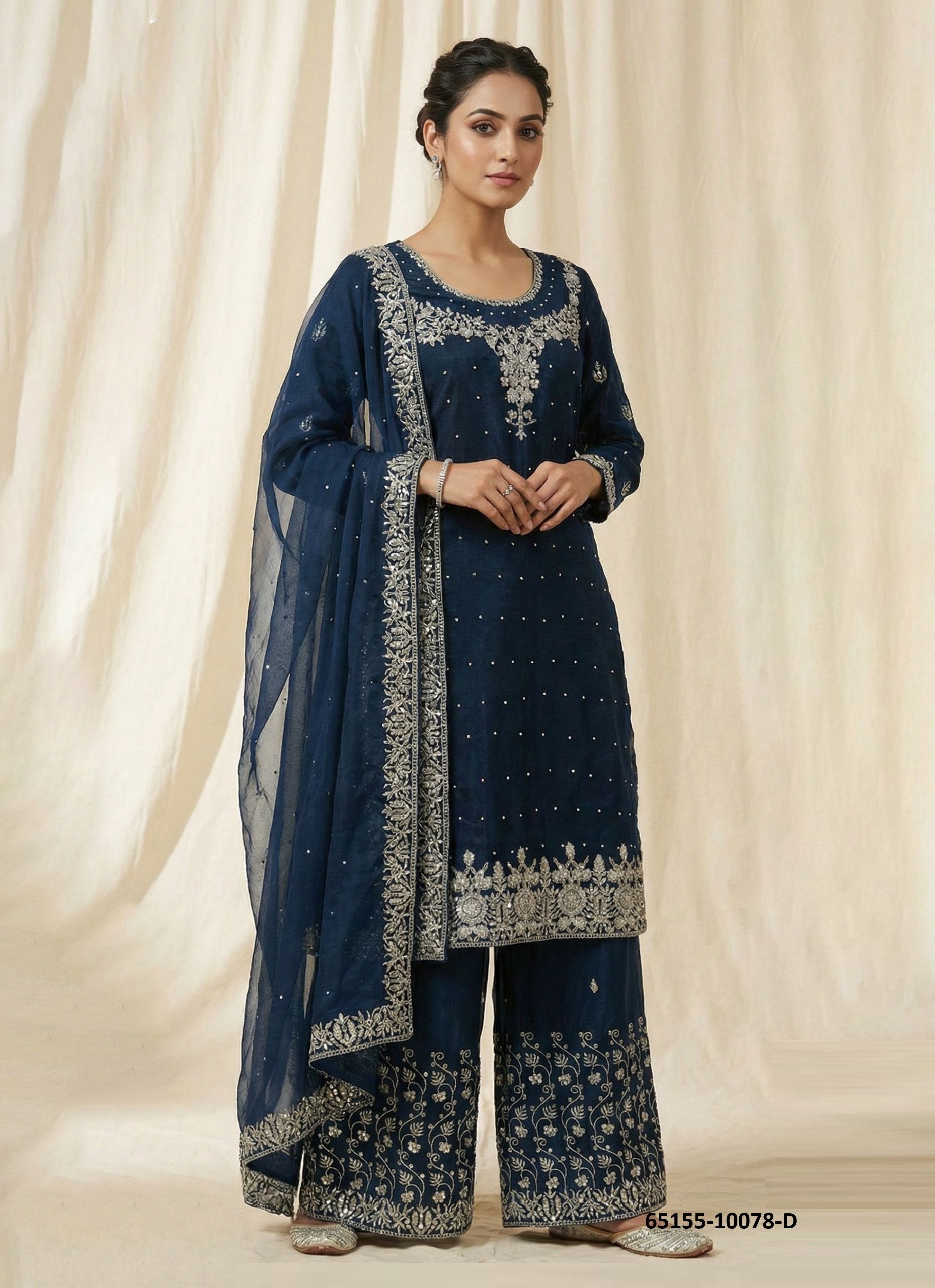 SERIES 10078 - Catalog # 65155 (Set of 4 Readymade Salwar Suits) SERIES 10078 - Catalog # 65155 (Set of 4 Readymade Salwar Suits)