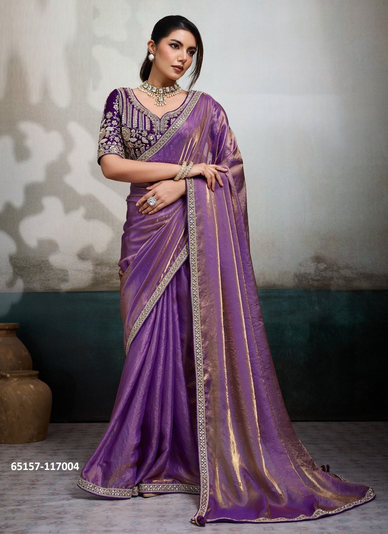 SOIREE - Catalog # 65157 (Set of 4 Sarees) SOIREE - Catalog # 65157 (Set of 4 Sarees)
