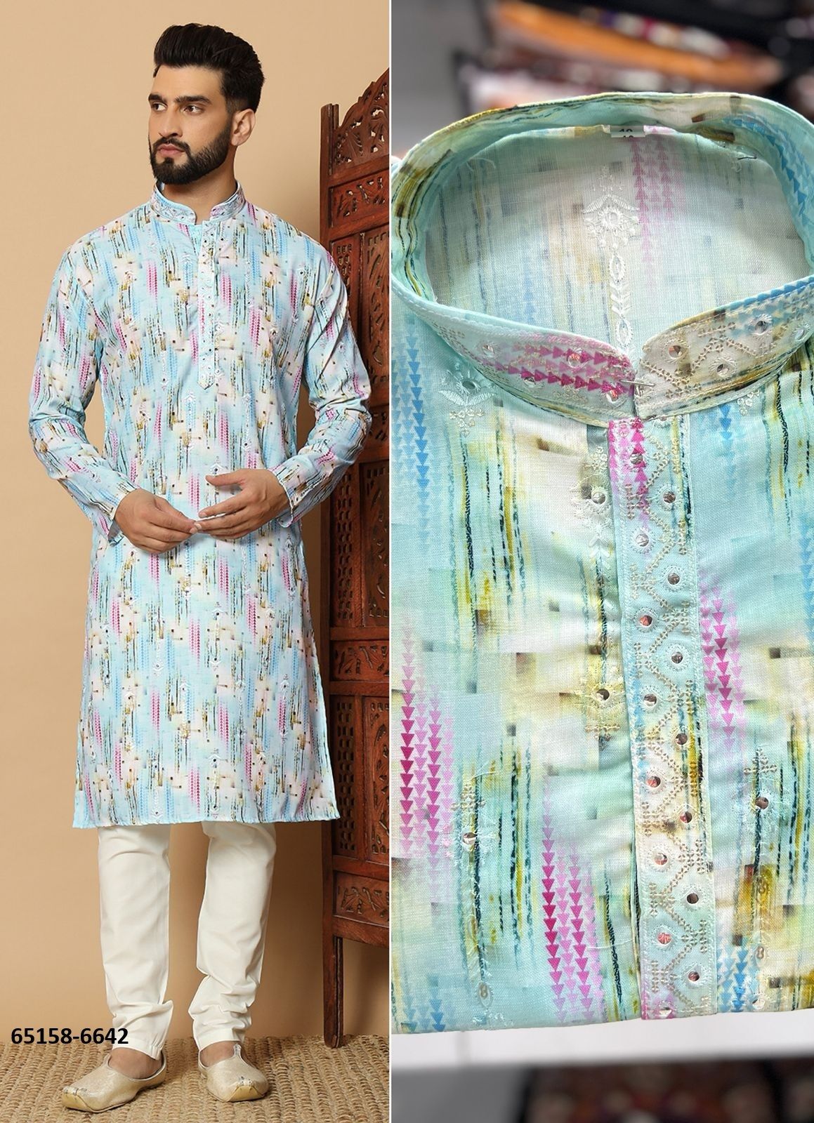 RANGILA - Catalog # 65158 (Set of 4 Men's Ethnic Wear) RANGILA - Catalog # 65158 (Set of 4 Men's Ethnic Wear)
