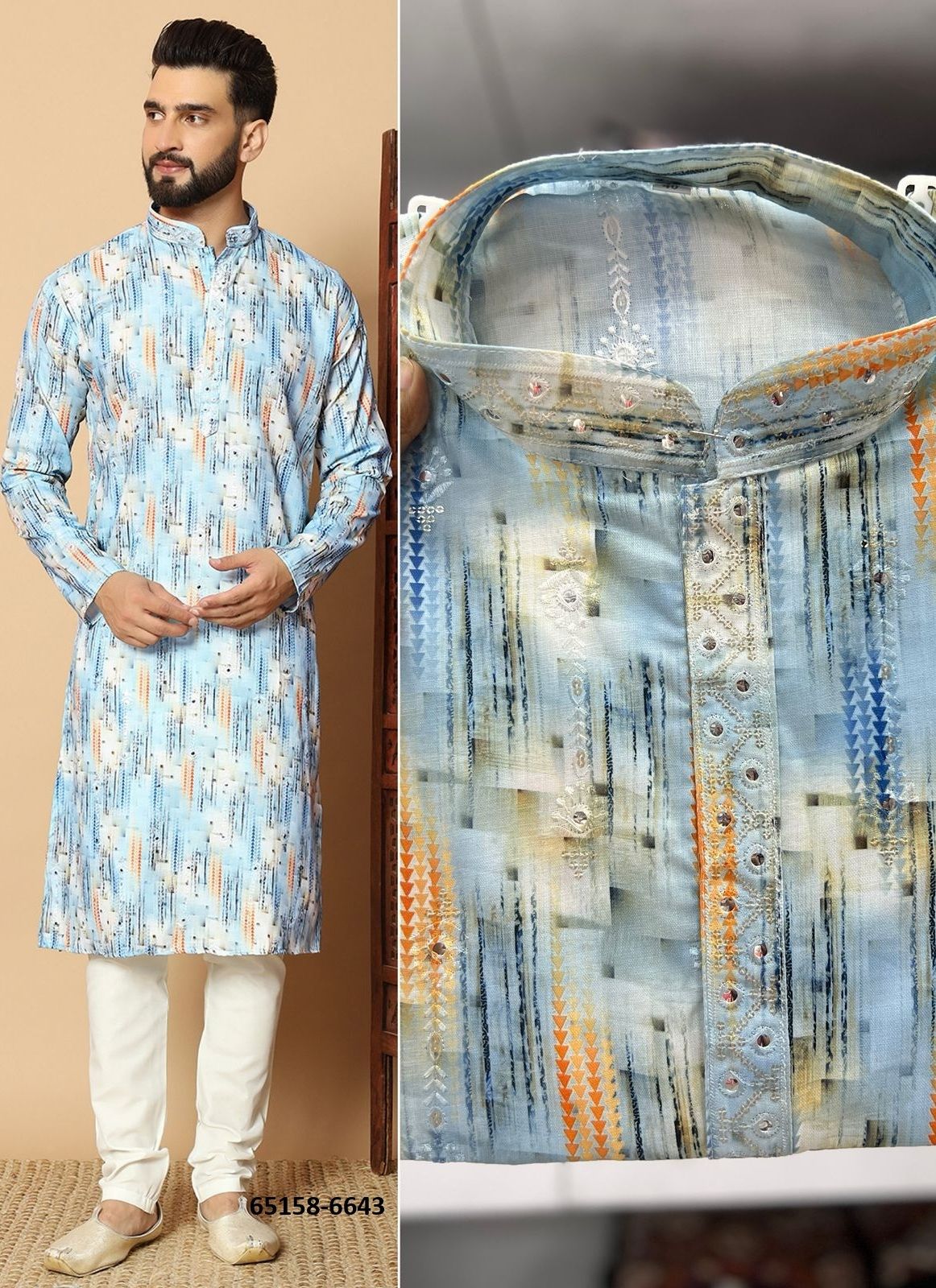 RANGILA - Catalog # 65158 (Set of 4 Men's Ethnic Wear) RANGILA - Catalog # 65158 (Set of 4 Men's Ethnic Wear)